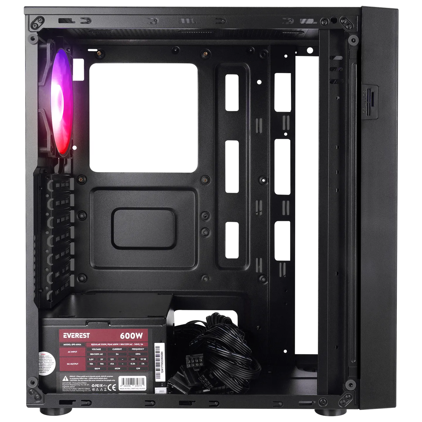 QuantumGaming MeshupPro Ryzen 7 5700X 16GB DDR4 500GB NVMe RTX5060 8GB Freedos görsel 2