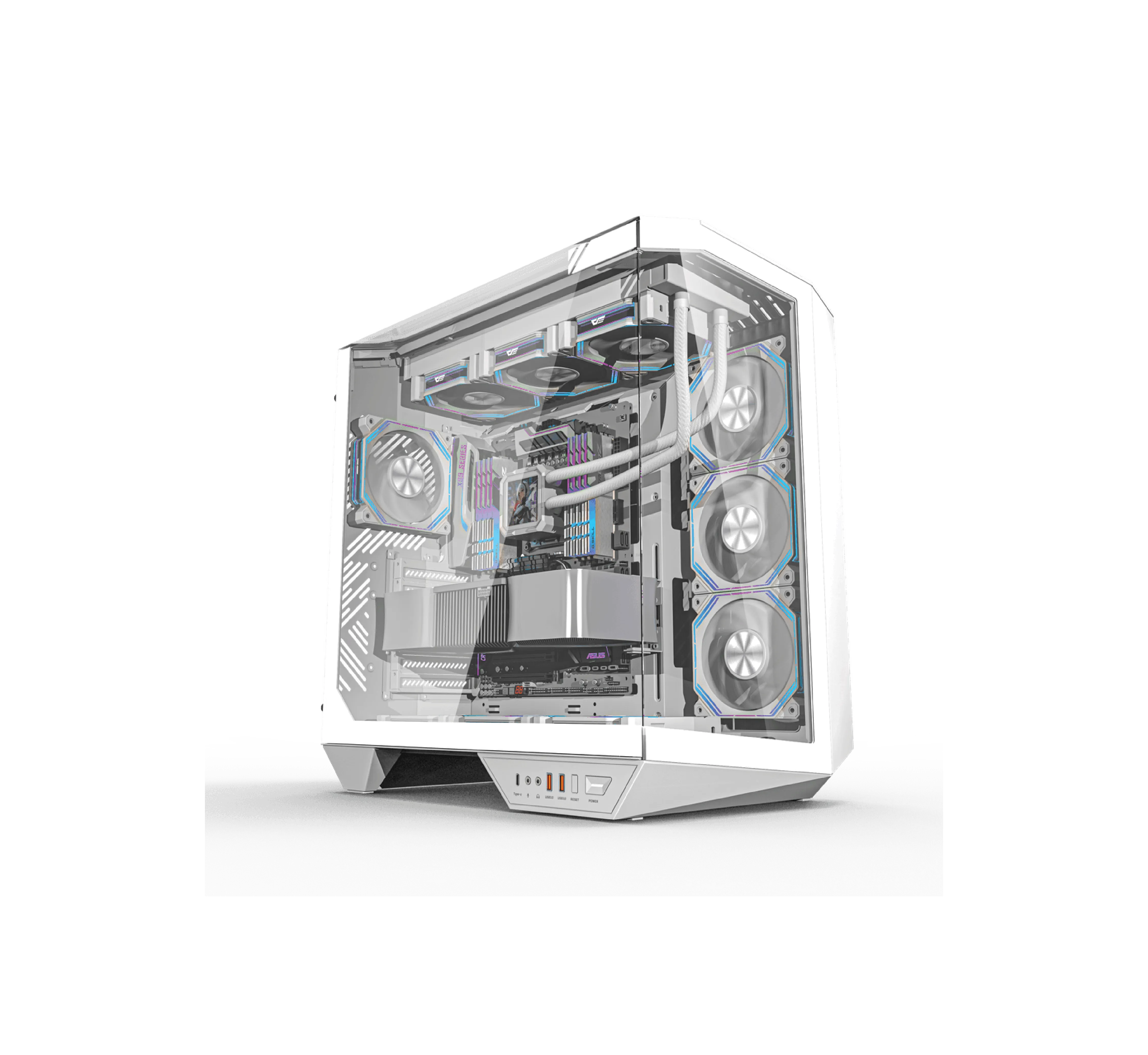 Quantum Gaming Proxima White PW1215 I5 14400F 16GB Ddr5 512GB Nvme RTX5060 8gb Masaüstü Oyuncu Bilgisayarı görsel 3
