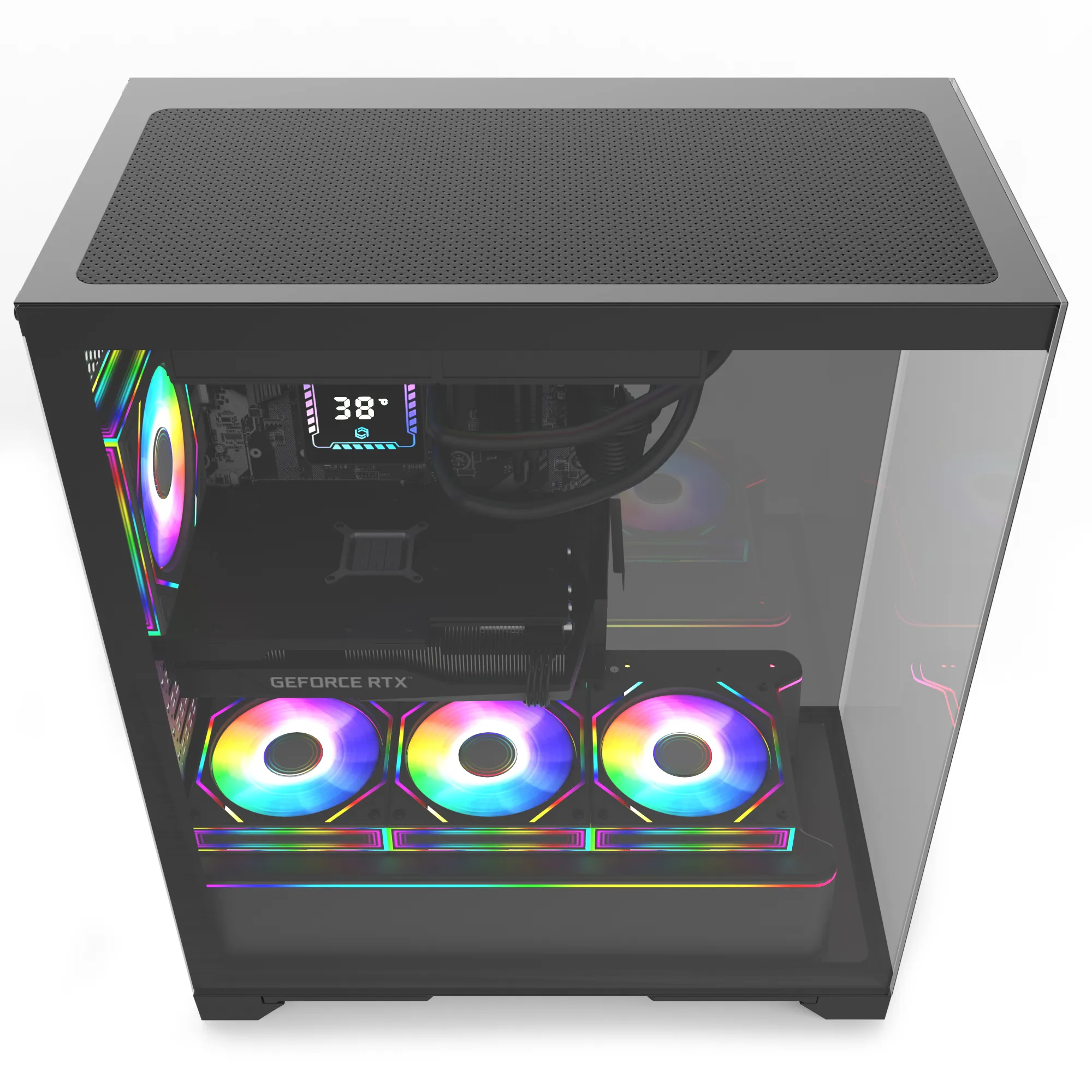 Quantum Gaming Shadowforge SH1601 Ryzen 7 5700X 16GB DDR4 1TB NVMe RTX5060 8gb 240MM Sıvı Soğutmalı Oyuncu Bilgisayarı görsel 3