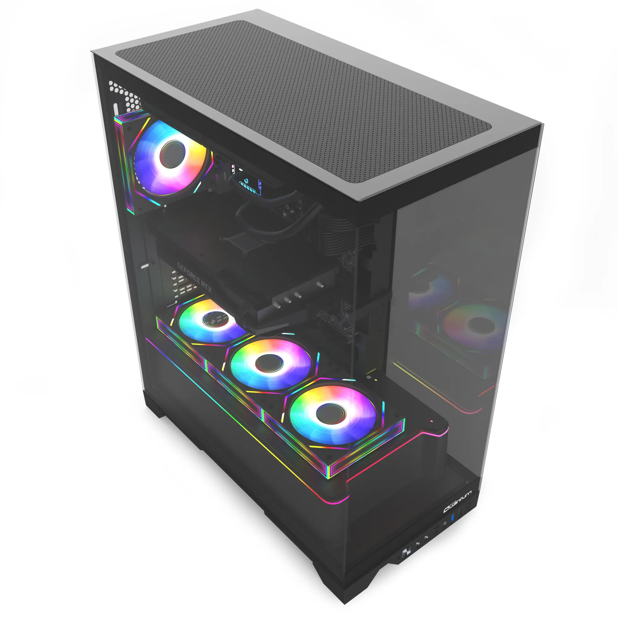 Quantum Gaming Shadowforge SH1601 Ryzen 7 5700X 16GB DDR4 1TB NVMe RTX5060 8gb 240MM Sıvı Soğutmalı Oyuncu Bilgisayarı görsel 4