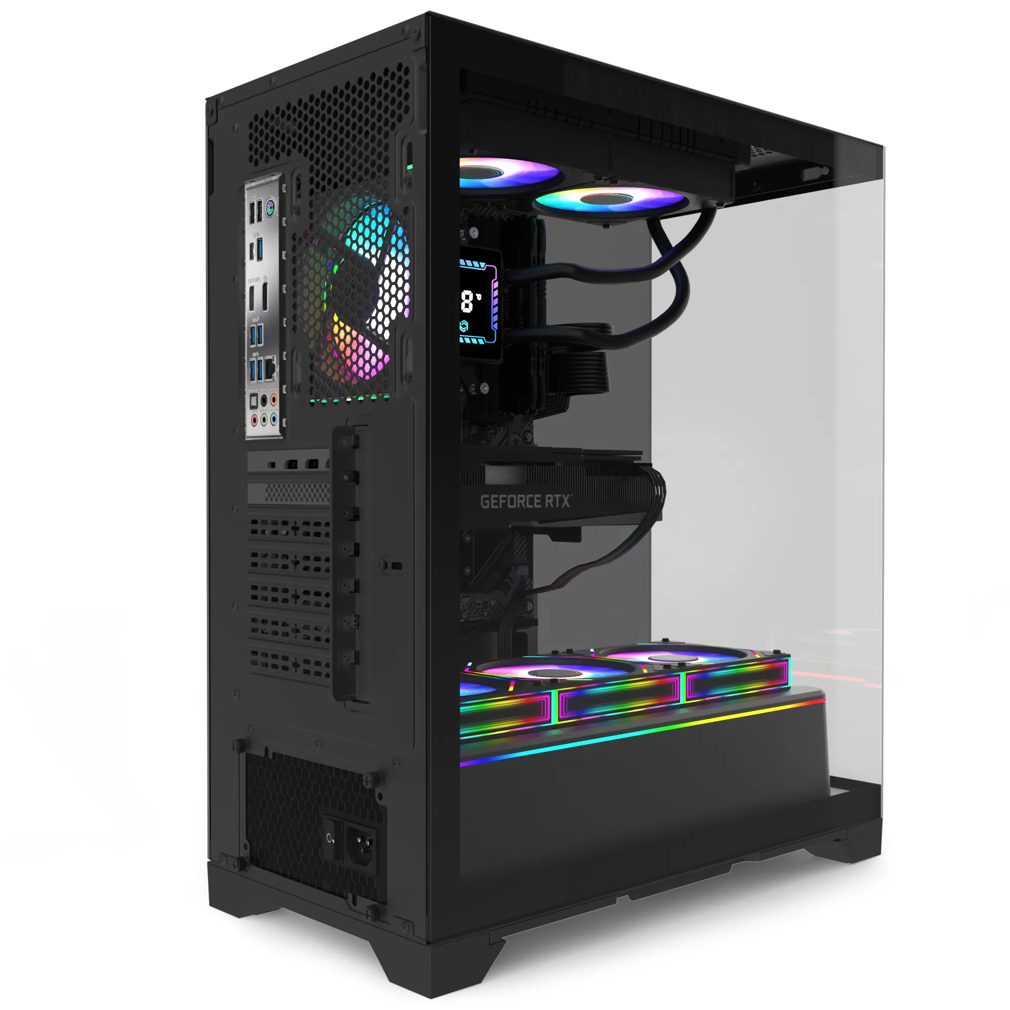 Quantum Gaming Shadowforge SH1601 Ryzen 7 5700X 16GB DDR4 1TB NVMe RTX5060 8gb 240MM Sıvı Soğutmalı Oyuncu Bilgisayarı görsel 5