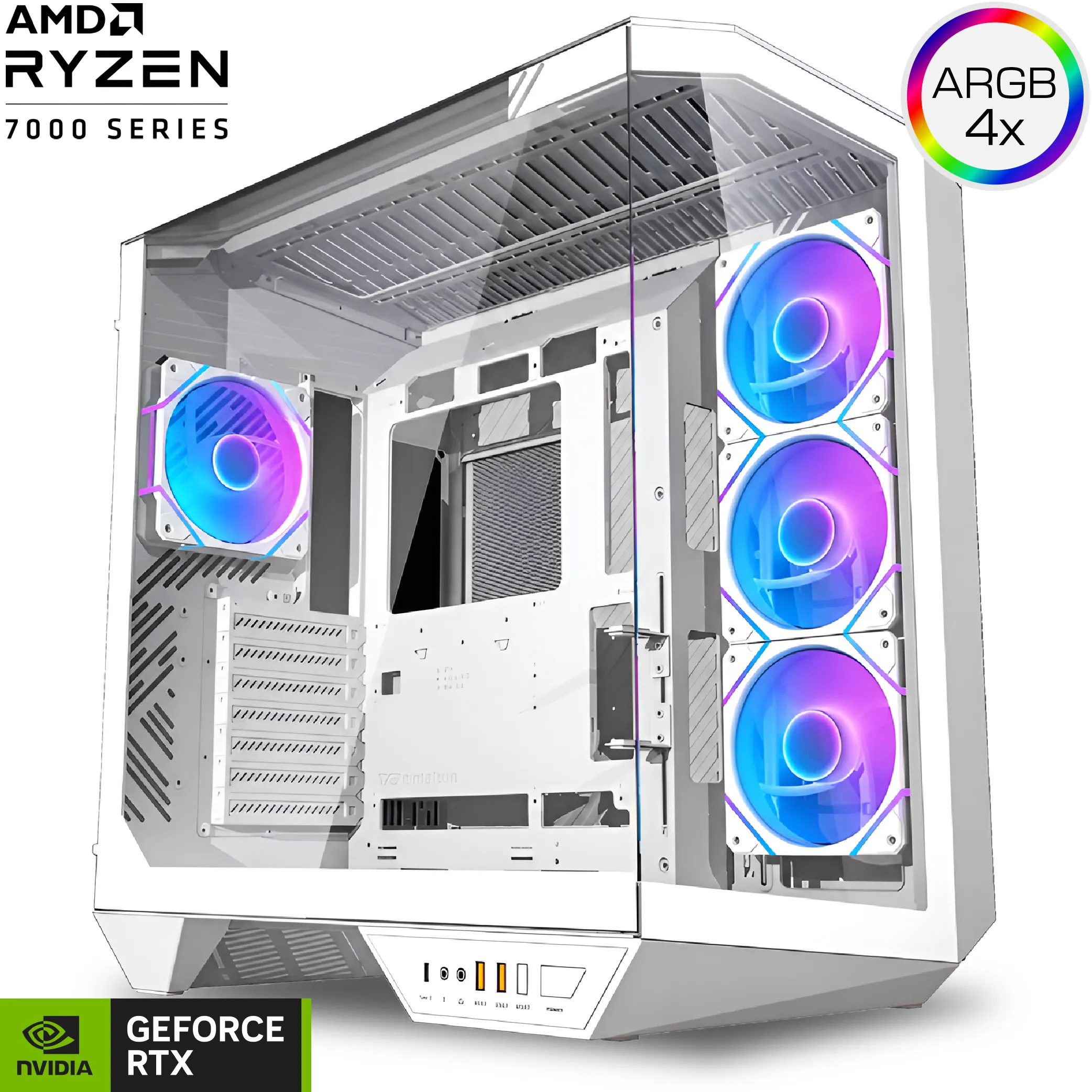 Quantum Gaming Proxima White PW1220 Ryzen 5 7600X 16GB Ddr5 1tb Nvme RTX5060TI 16GB 240MM Sıvı Soğutmalı Gaming Desktop