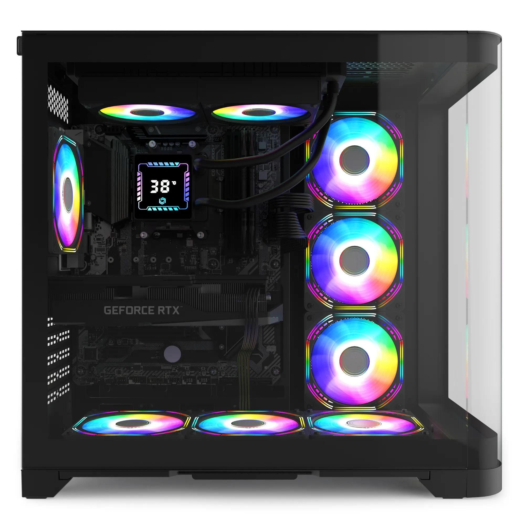 Quantum Gaming Stormforge ST1501 Ryzen 7 5700X 16GB DDR4 1TB NVMe RTX5060 8GB 240mm Liquid-Cooled Gaming Desktop görsel 2