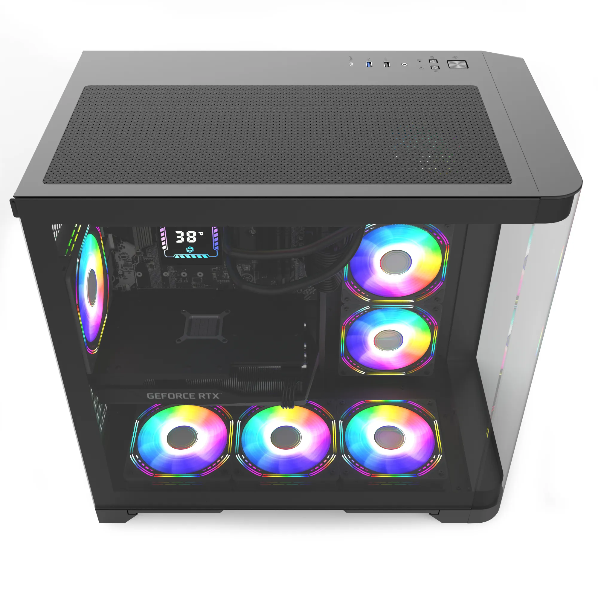 Quantum Gaming Stormforge ST1501 Ryzen 7 5700X 16GB DDR4 1TB NVMe RTX5060 8GB 240mm Liquid-Cooled Gaming Desktop görsel 3