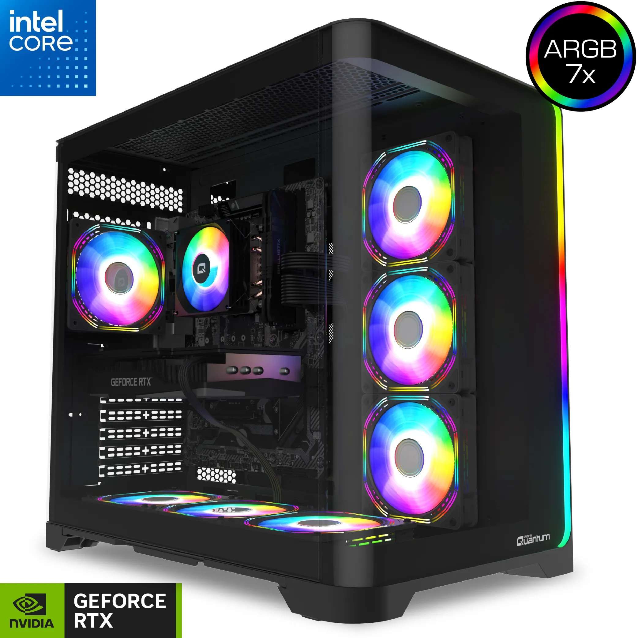 Quantum Gaming Stormforge Intel i3 12100 8GB DDR4 512GB NVMe RTX 5060 Masaüstü Oyun Bilgisayarı