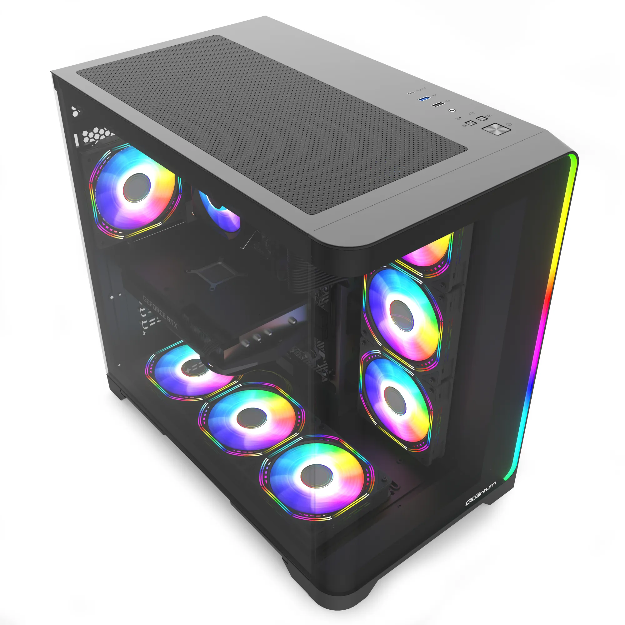 Quantum Gaming Stormforge Intel i3 12100 8GB DDR4 512GB NVMe RTX 5060 Masaüstü Oyun Bilgisayarı görsel 4