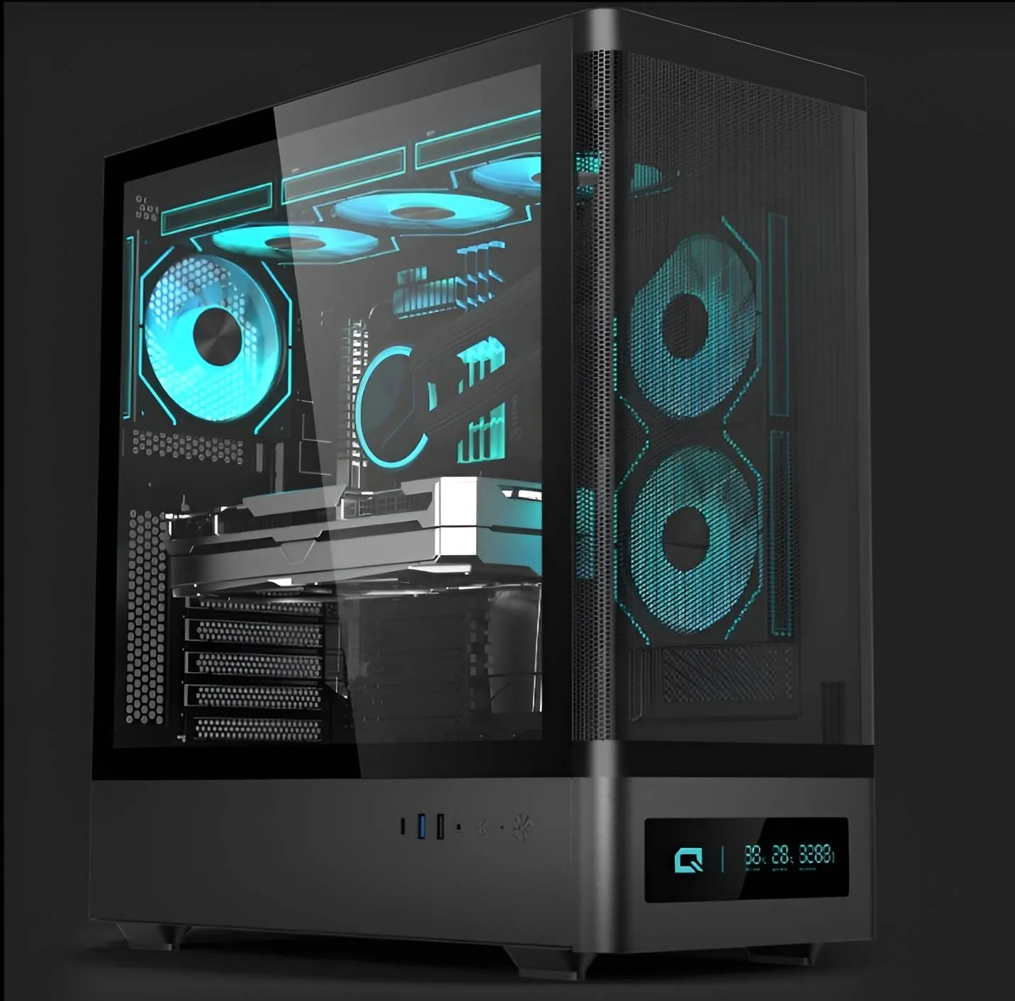 Quantum Gaming Hyper Driver i5-14400F 16GB DDR5 500GB NVMe RTX5060 8GB Masaüstü Oyuncu Bilgisayarı görsel 2