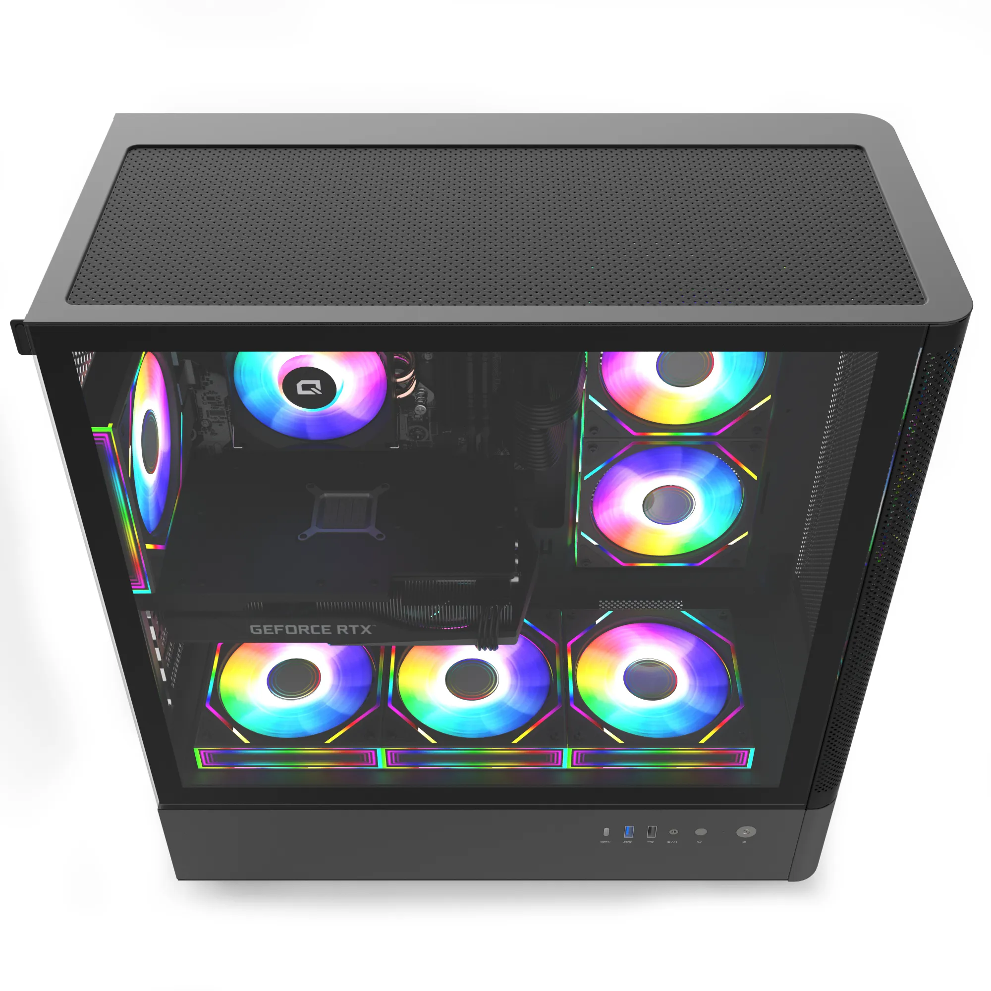 Quantum Gaming Hyper Driver i5-14400F 16GB DDR5 500GB NVMe RTX5060 8GB Gaming Desktop görsel 3