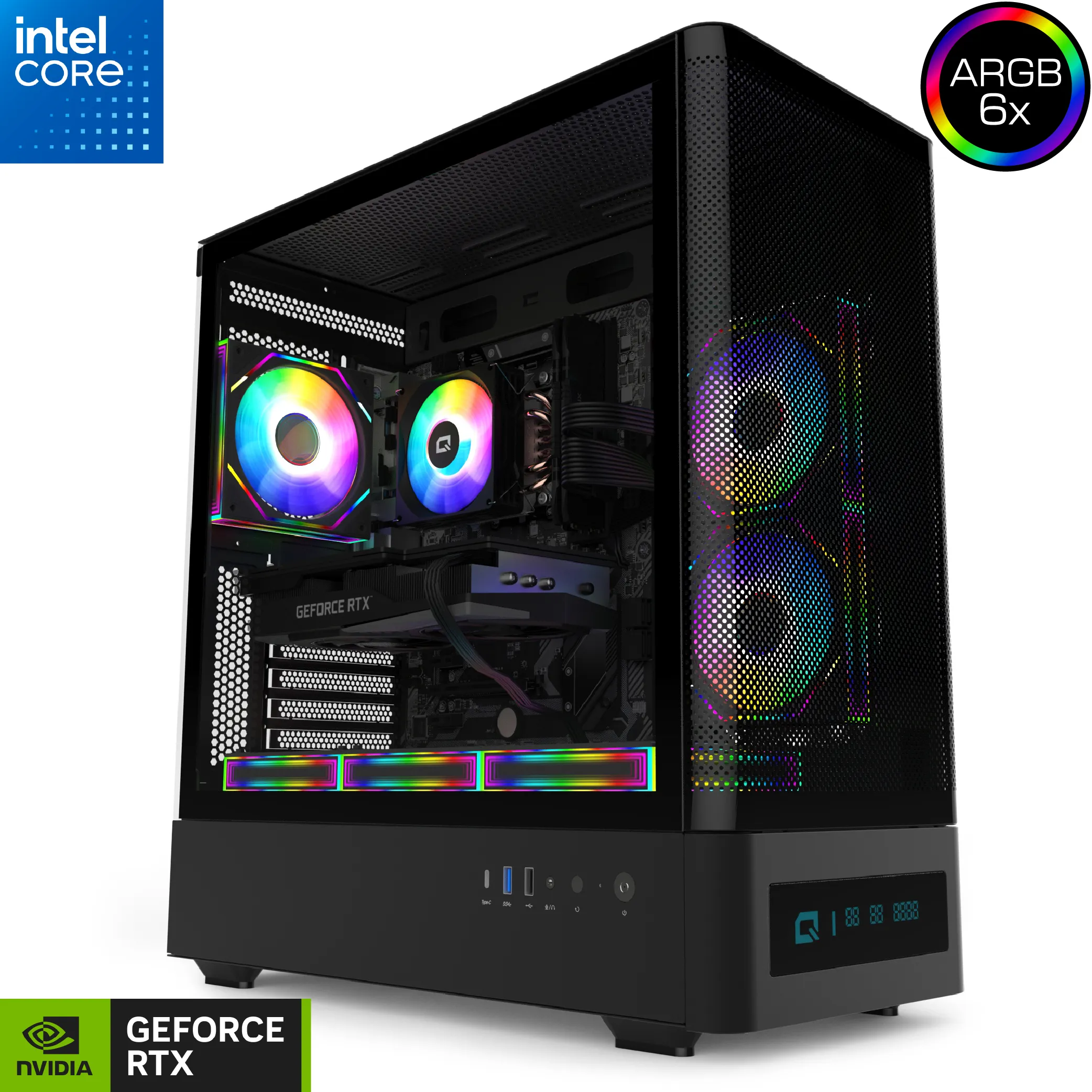 Quantum Gaming Hyper Force i5-14400F 32GB DDR5 1TB NVMe RTX5060Ti 16GB Masaüstü Oyun Bilgisayarı