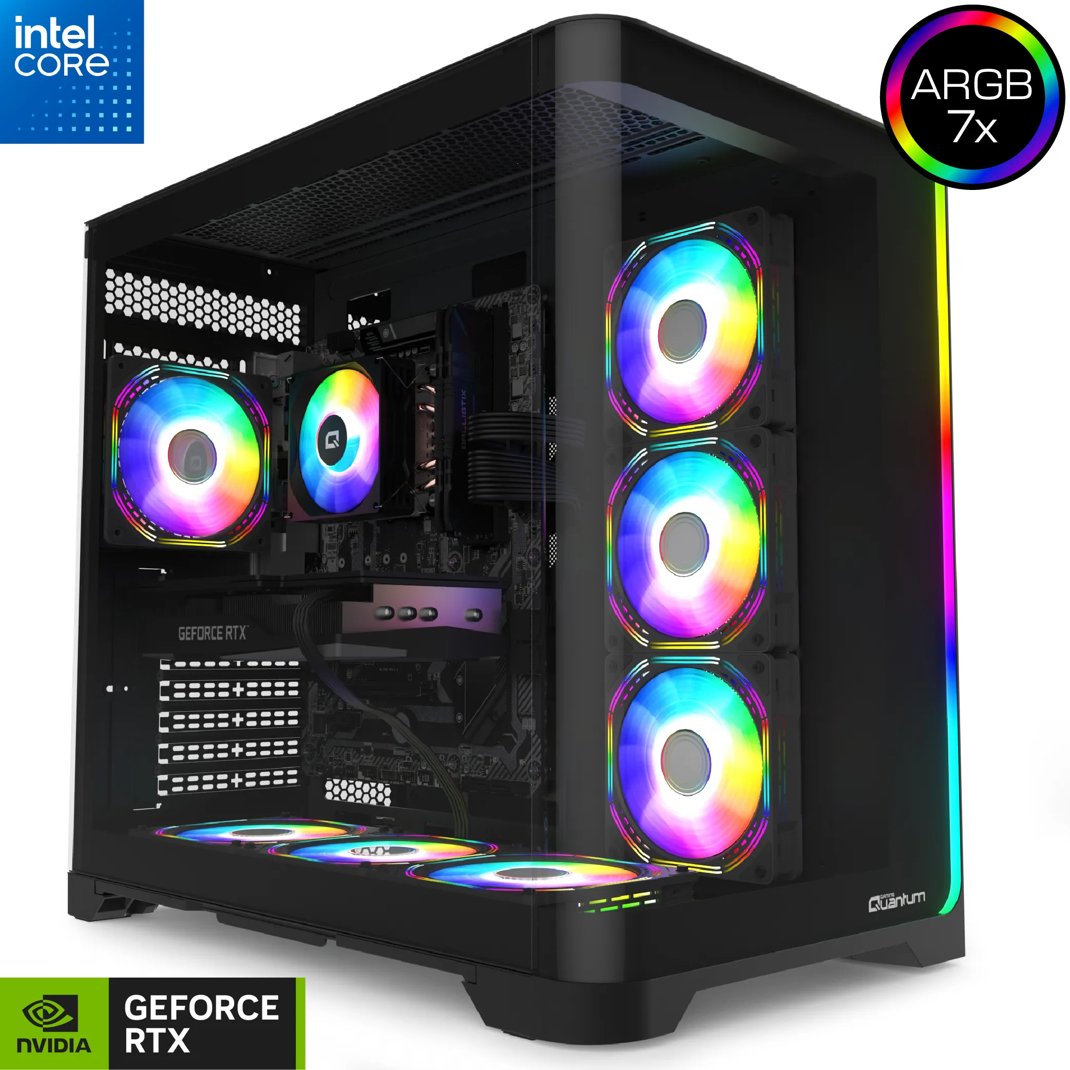 Quantum Gaming Stormforge Drive i5-14400F 16GB DDR5 512GB NVMe RTX5060 8GB Masaüstü Oyuncu Bilgisayarı