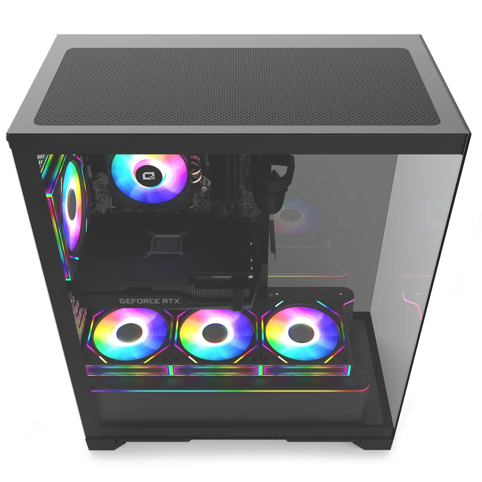 Quantum Gaming Shadowforge Rift i5-14400F 16GB DDR5 512GB NVMe SSD RTX5060 8GB Masaüstü Oyun Bilgisayarı görsel 3
