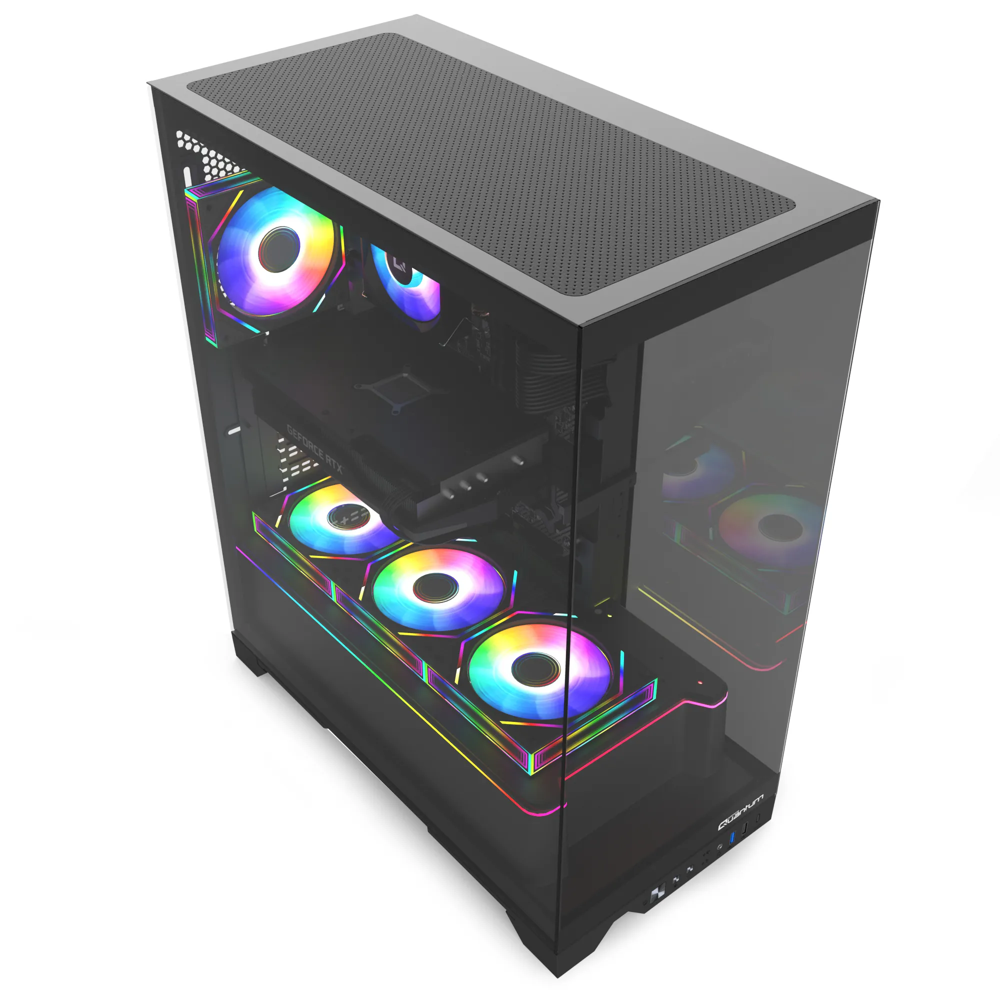 Quantum Gaming Shadowforge Void i5-14400F 32GB DDR5 1TB NVMe RTX5060 8GB Masaüstü Oyun Bilgisayarı görsel 4