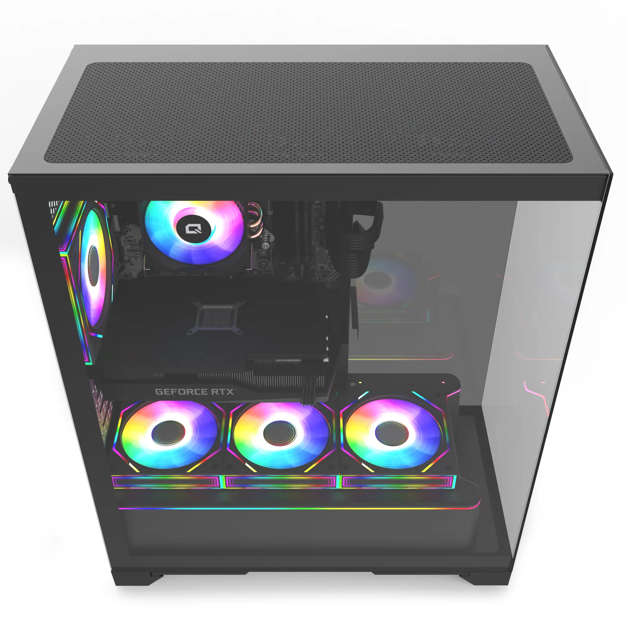Quantum Gaming Shadowforge Eclipse i5-14400F 32GB DDR5 1TB NVMe RTX5060Ti 16GB Masaüstü Oyun Bilgisayarı görsel 3