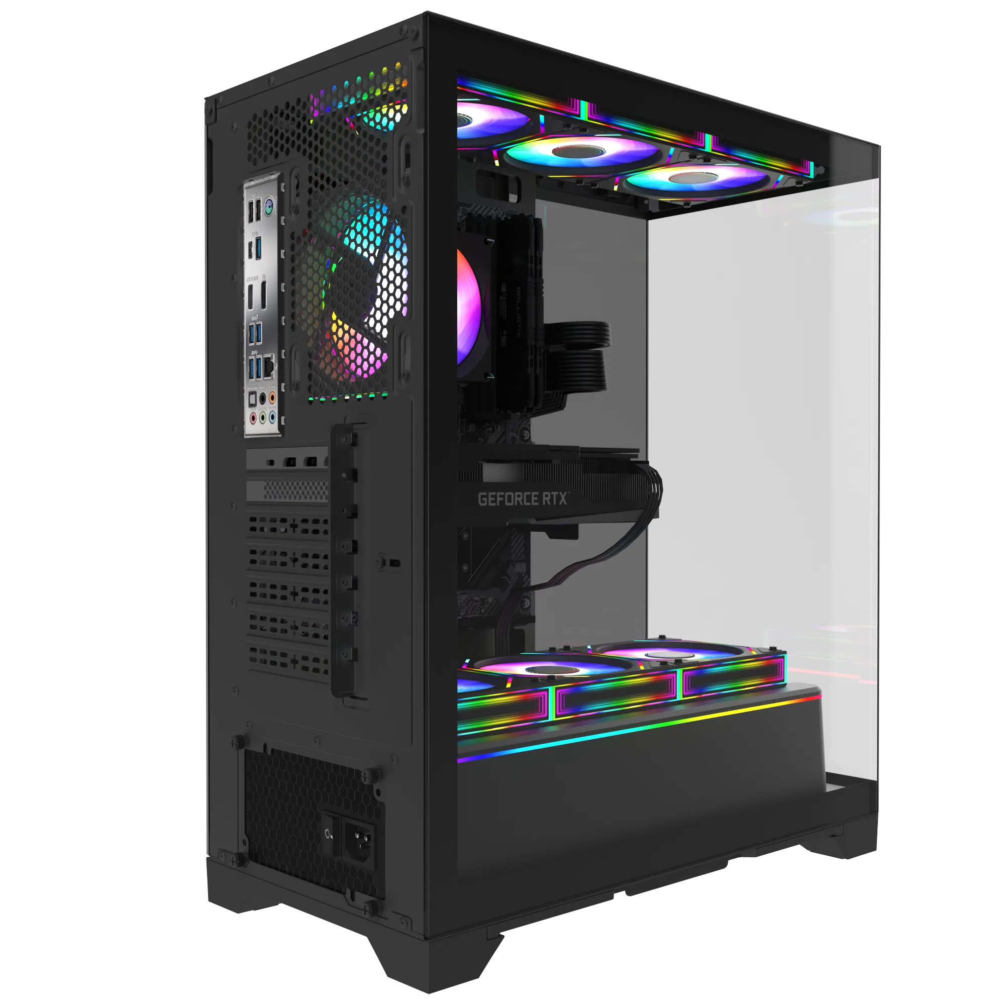 Quantum Gaming Shadowforge Eclipse i5-14400F 32GB DDR5 1TB NVMe RTX5060Ti 16GB Masaüstü Oyun Bilgisayarı görsel 5