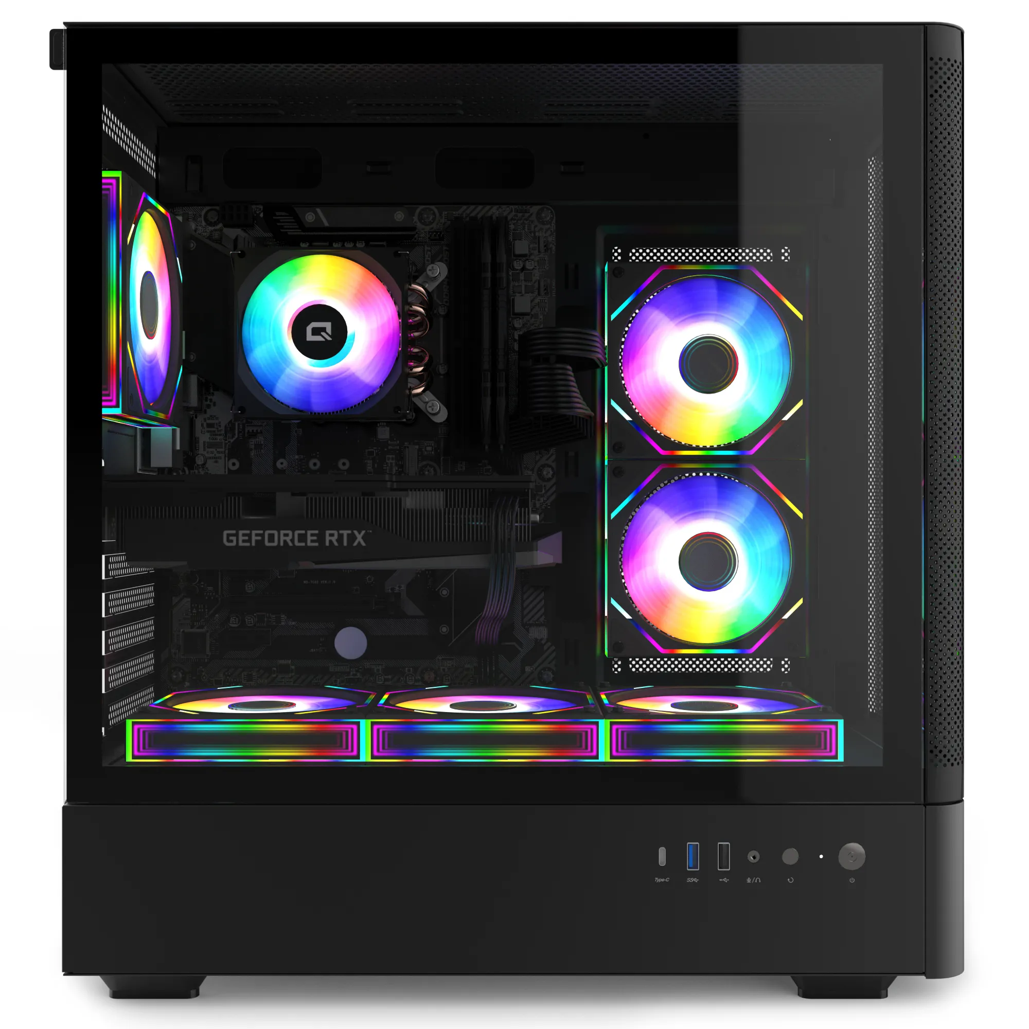 Quantum Gaming Hyper Strike Ryzen 5 7500F 32GB DDR5 1TB NVMe RTX5060 8GB Gaming Desktop görsel 2