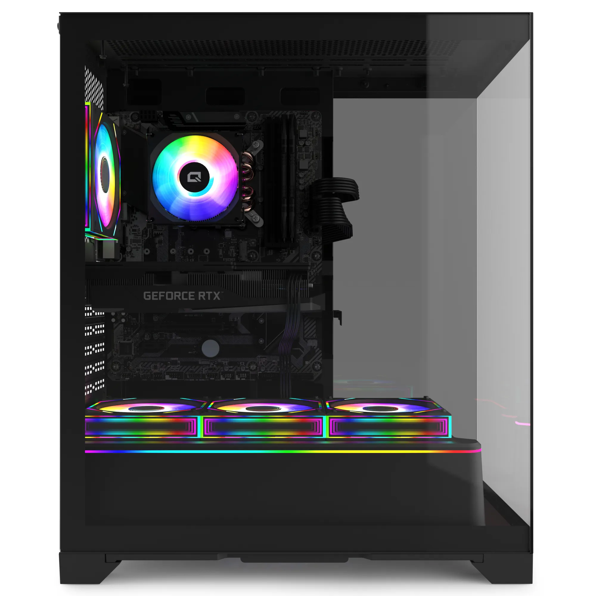 Quantum Gaming Shadowforge Rift Ryzen 7 5700X 16GB DDR4 512GB NVMe RTX5060 8GB Gaming Desktop görsel 2