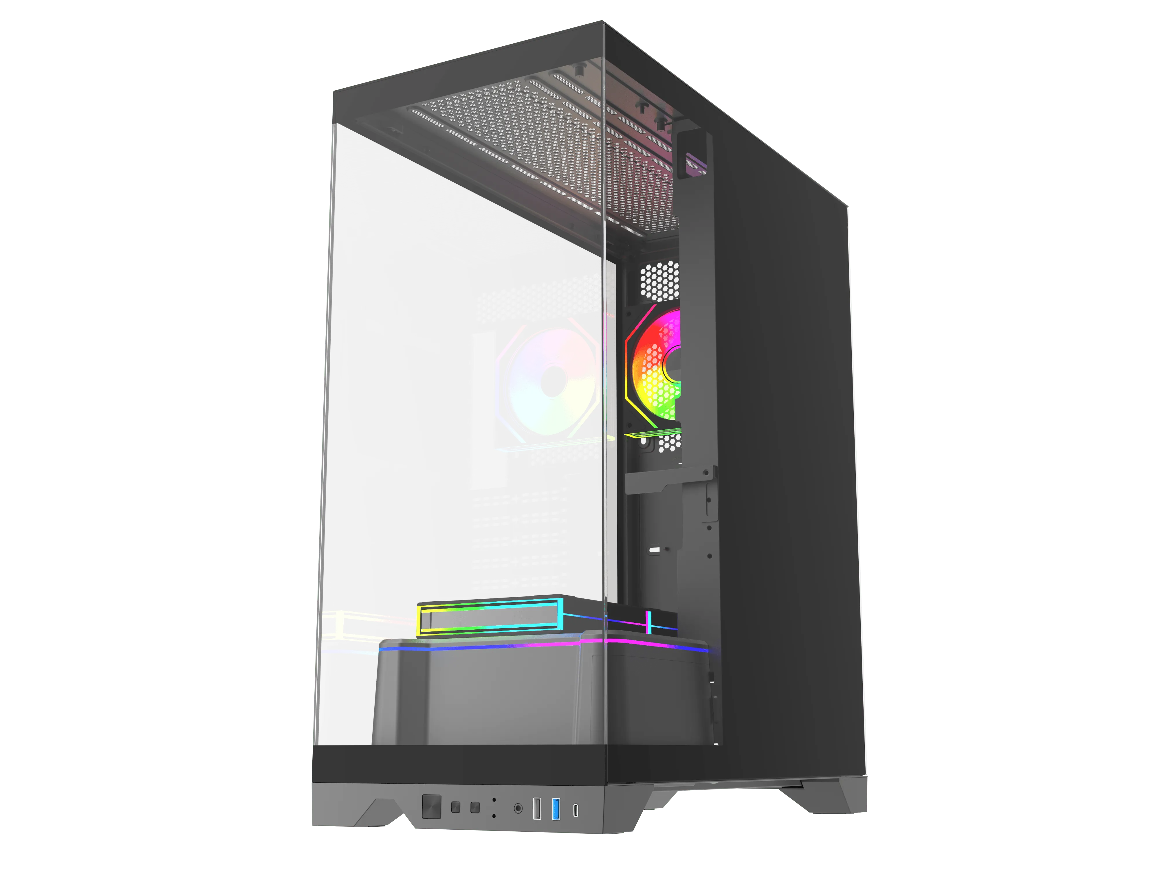 Quantum Gaming Shadowforge Void Ryzen 7 5700X 32GB DDR4 1TB NVMe RTX5060 8GB Masaüstü Oyun Bilgisayarı görsel 2