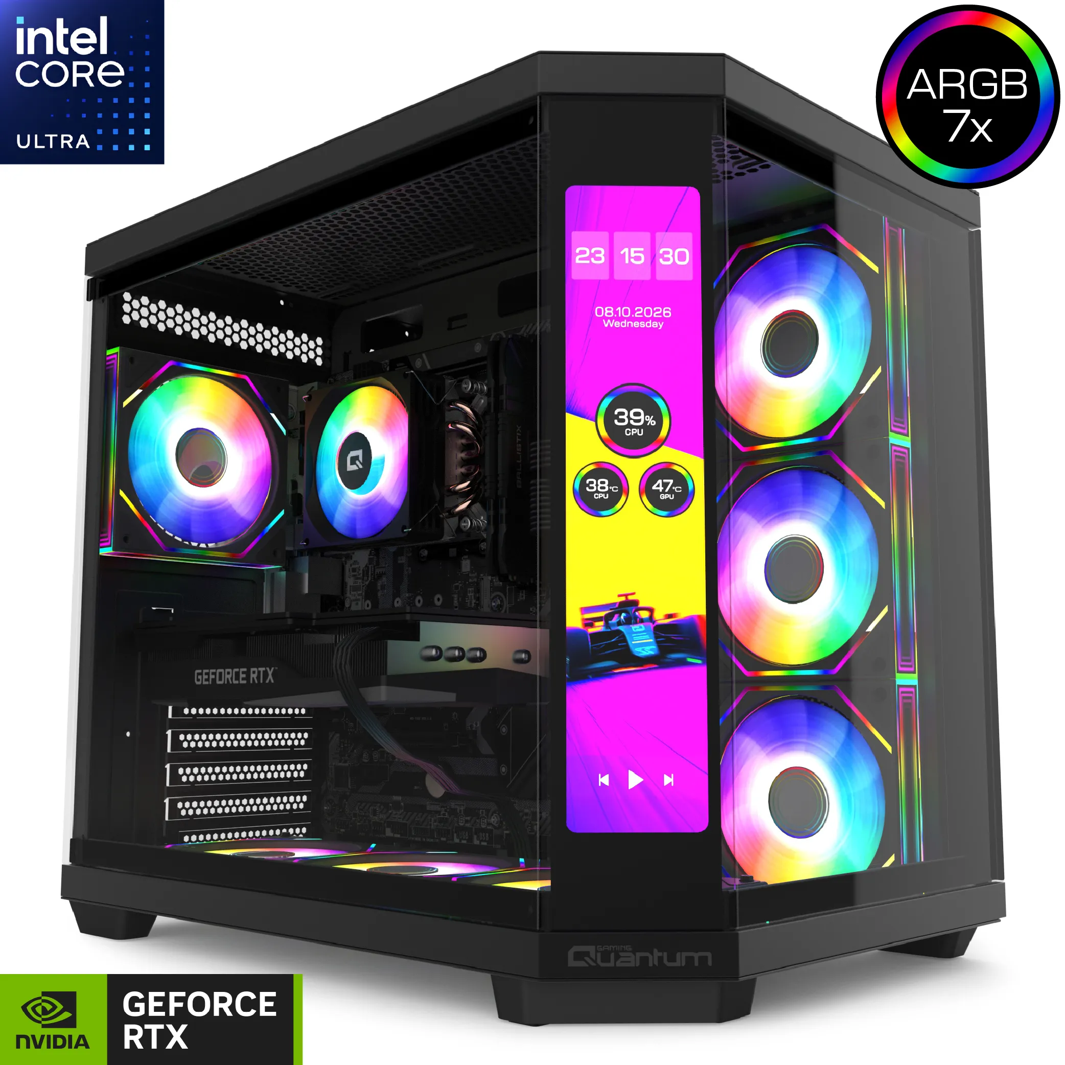 Quantum Gaming Sirius Surge Ultra 5 245KF 16GB DDR5 1TB NVMe RTX5060Ti 16GB Masaüstü Oyun Bilgisayarı