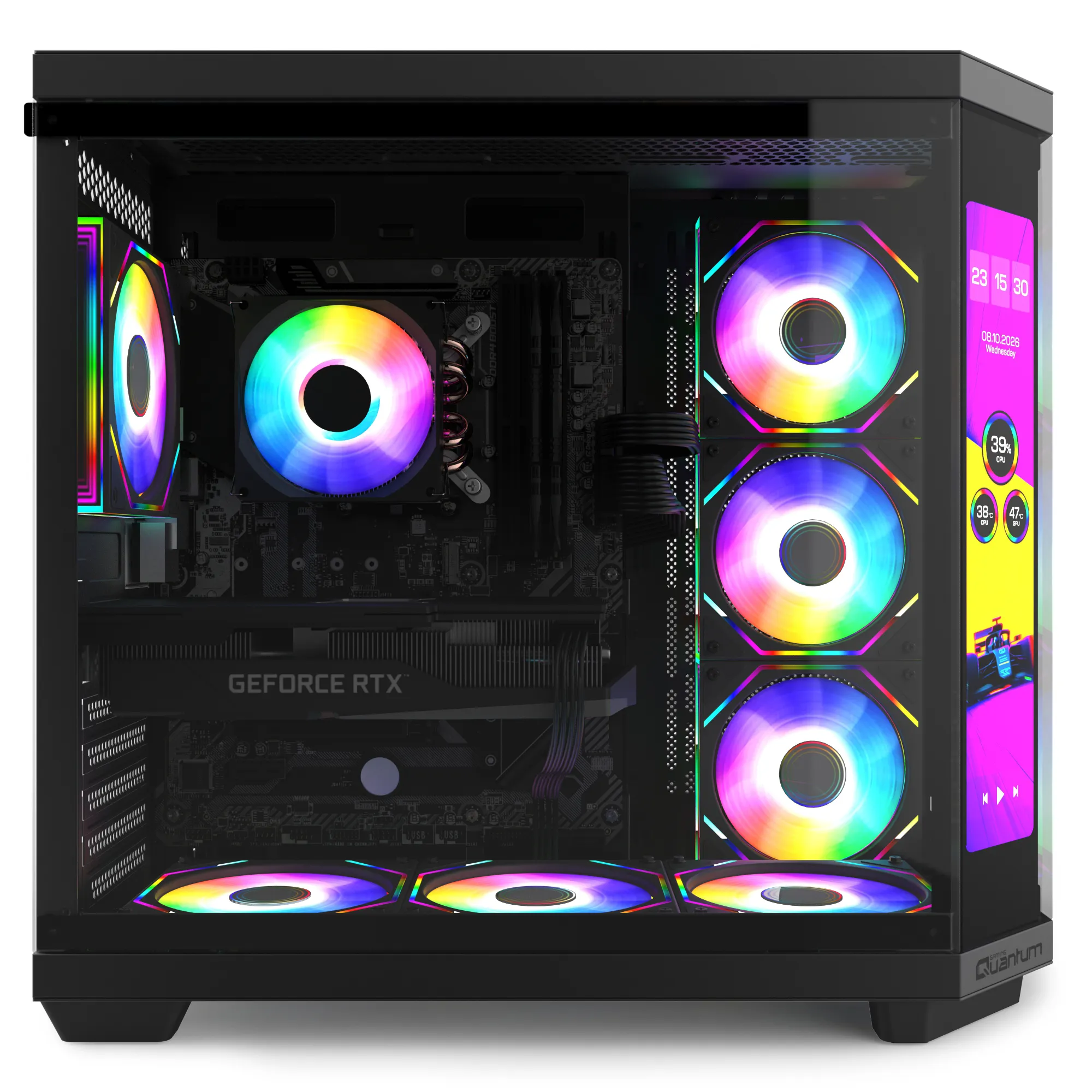 Quantum Gaming Sirius Surge Ultra 5 245KF 16GB DDR5 1TB NVMe RTX5060Ti 16GB Gaming Desktop görsel 2