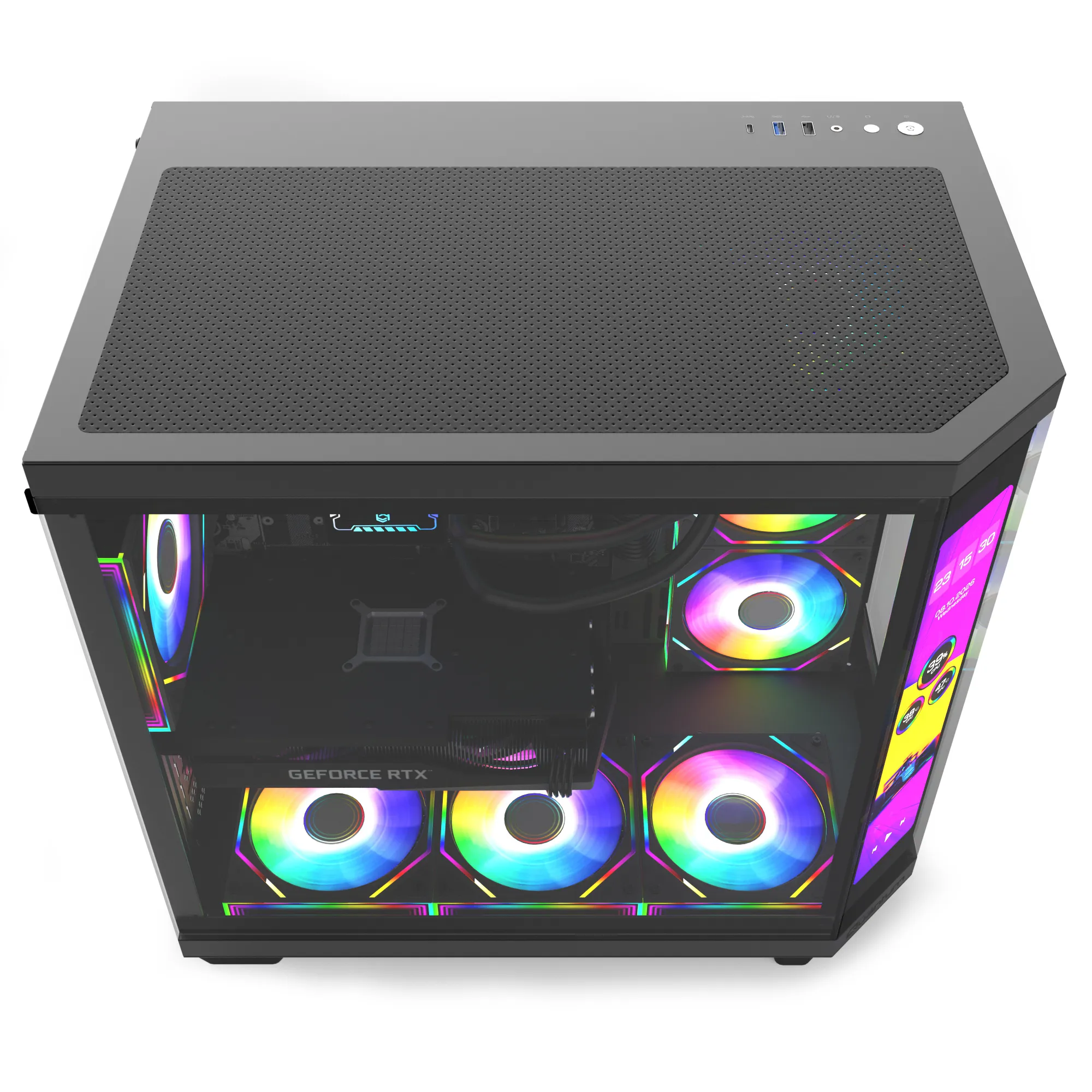 Quantum Gaming Sirius Force Ultra 9 285K 32GB DDR5 1TB NVMe RTX5060Ti 16GB 240mm Sıvı Soğutmalı Gaming Desktop görsel 3