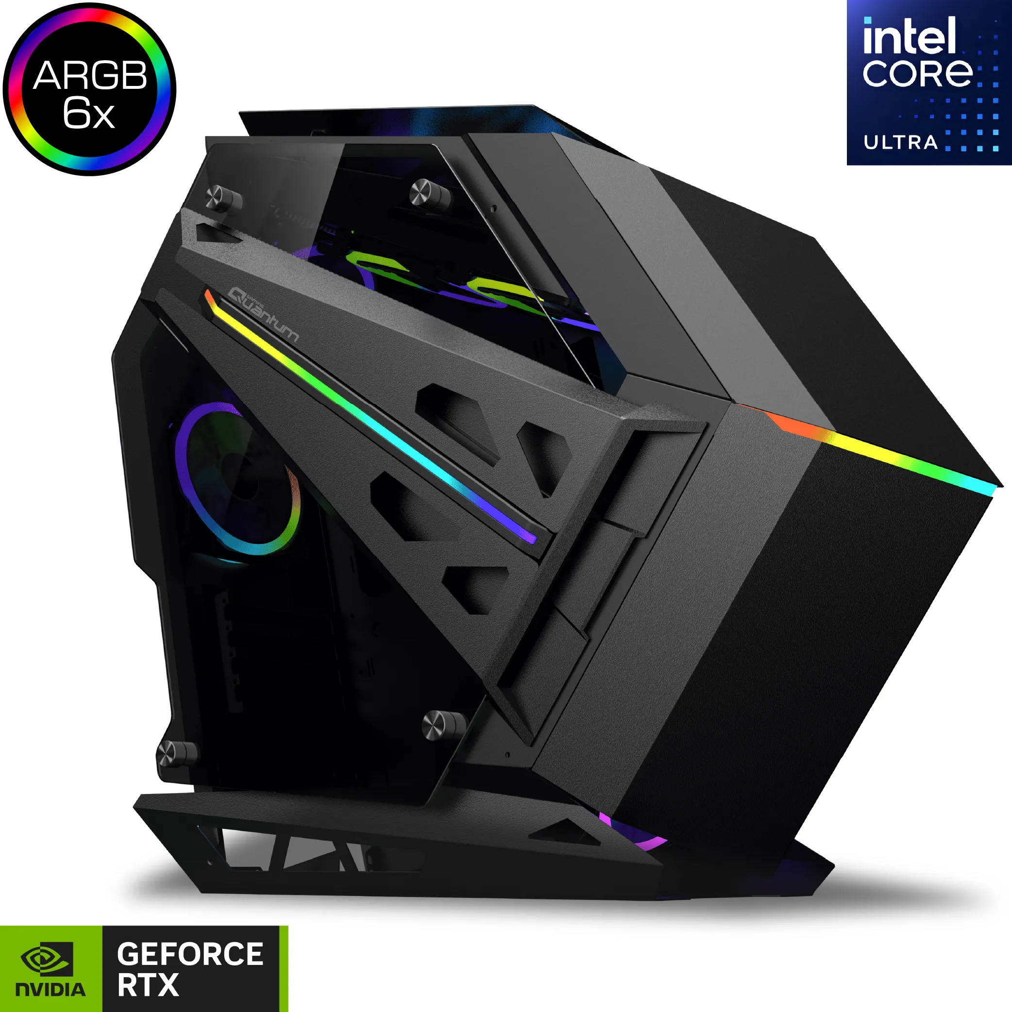 Quantum Gaming Ironclad Abyss Ultra 9 285K 32GB DDR5 1TB NVMe RTX5060Ti 16GB 240mm Sıvı Soğutmalı Gaming Desktop