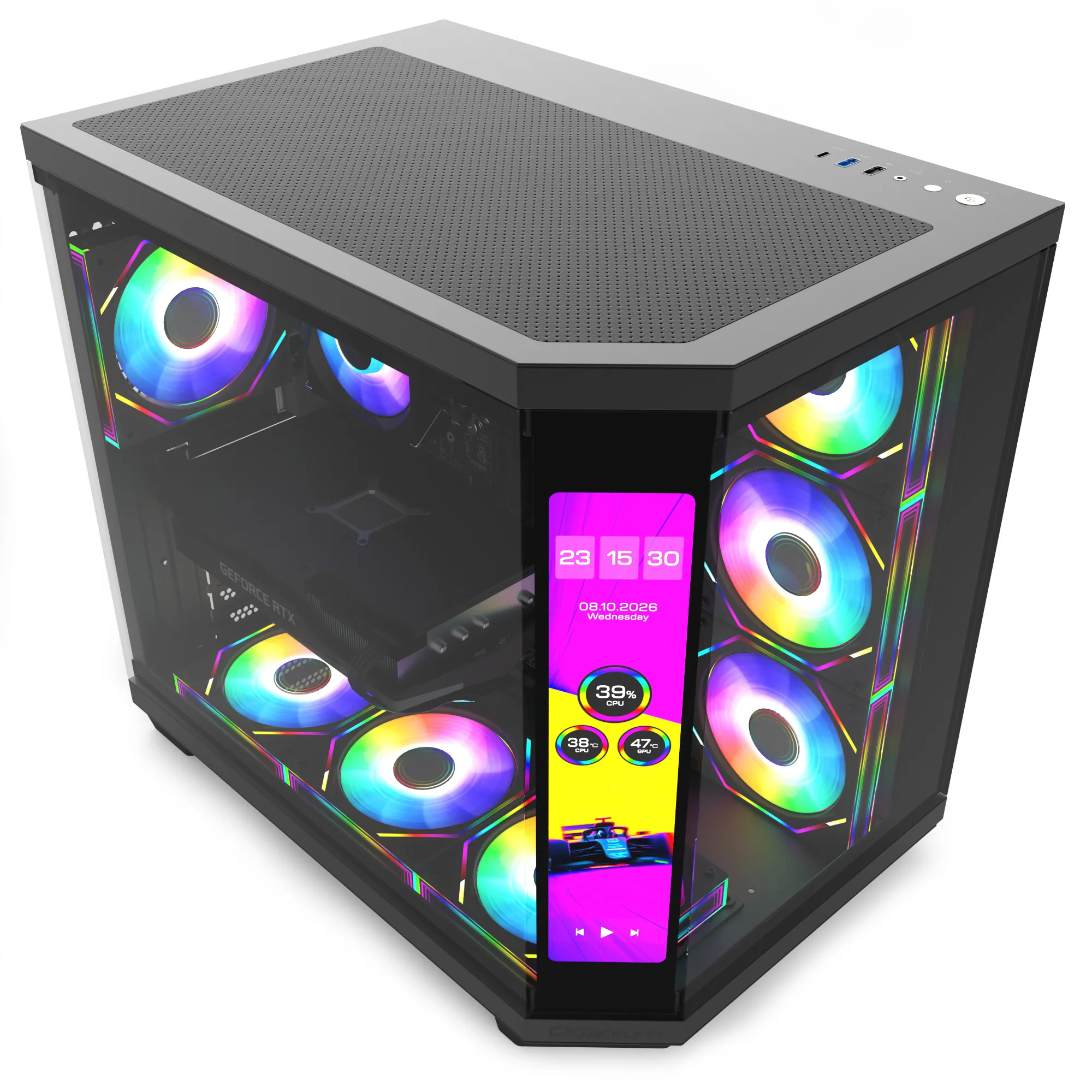 Quantum Gaming Sirius 770 Intel Core 7 32GB LPDDR5 2TB NVMe SSD RTX5070Ti Freedos + Gaming Kulaklık görsel 4