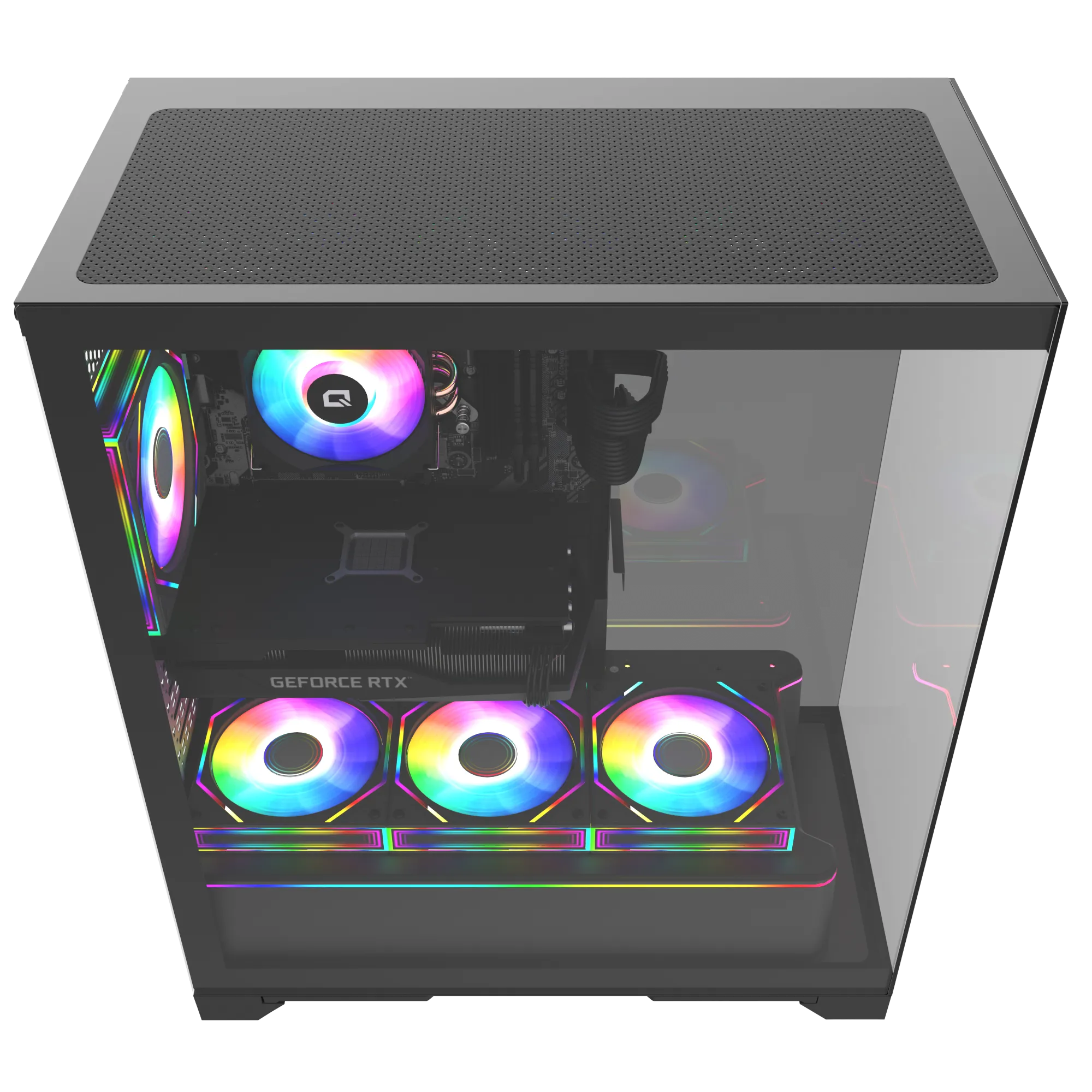 Quantum Gaming Shadowforge 760 Intel Core 7 32GB LPDDR5 1TB NVMe RTX5060 Kulaklık Hediyeli Desktop görsel 3