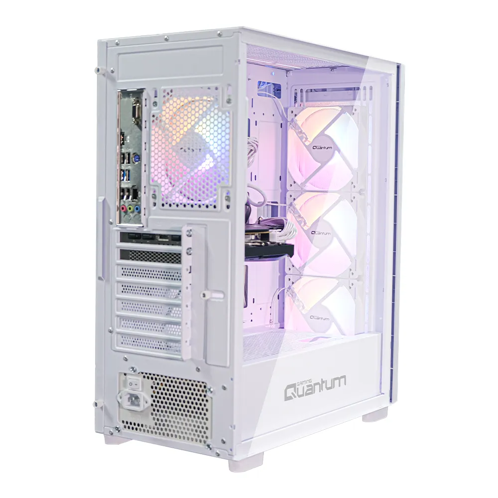 Quantum Snapfire White 1*USB3.0 + 2*USB2.0+ 650W HD audio 4Fan ATX/Micro ATX/Mini-ITX Mesh görsel 3