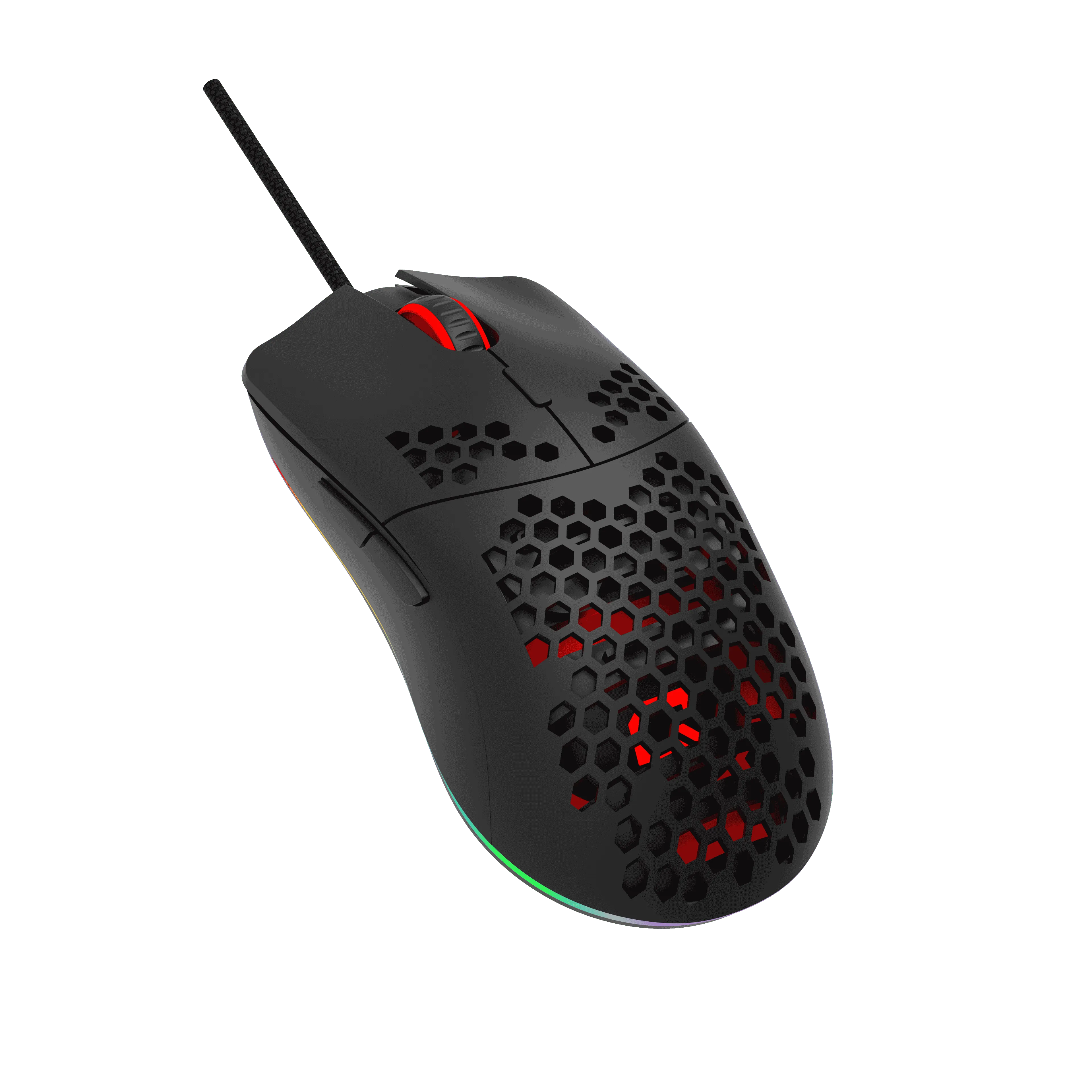 Quantum Gaming Hive Honeycomb RGB 12800 DPI Huano Switch Gaming Kablolu Mouse görsel 2