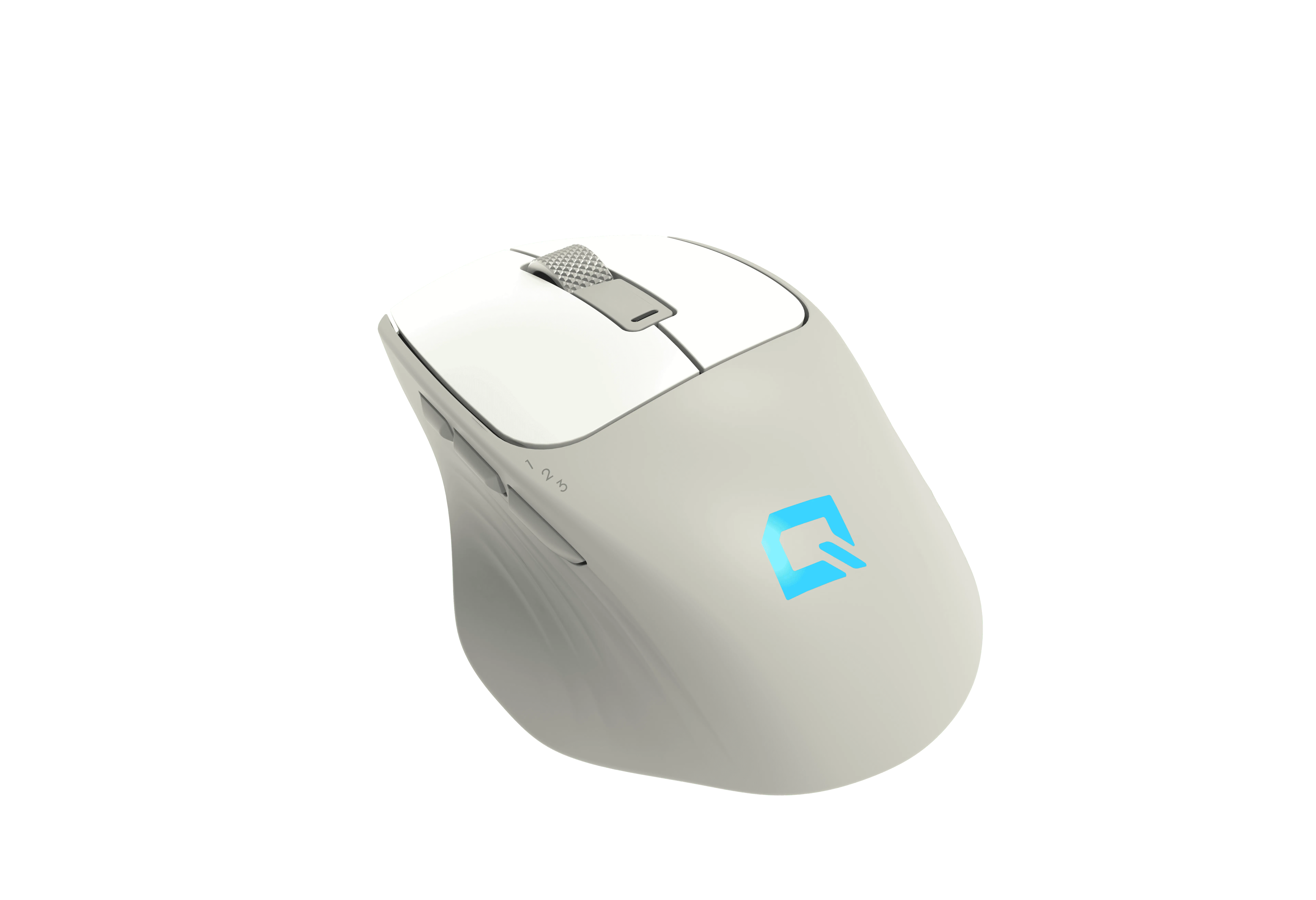 Quantum Gaming Aero AirSilent Kablosuz Sessiz Ergonomik Beyaz Mouse görsel 3