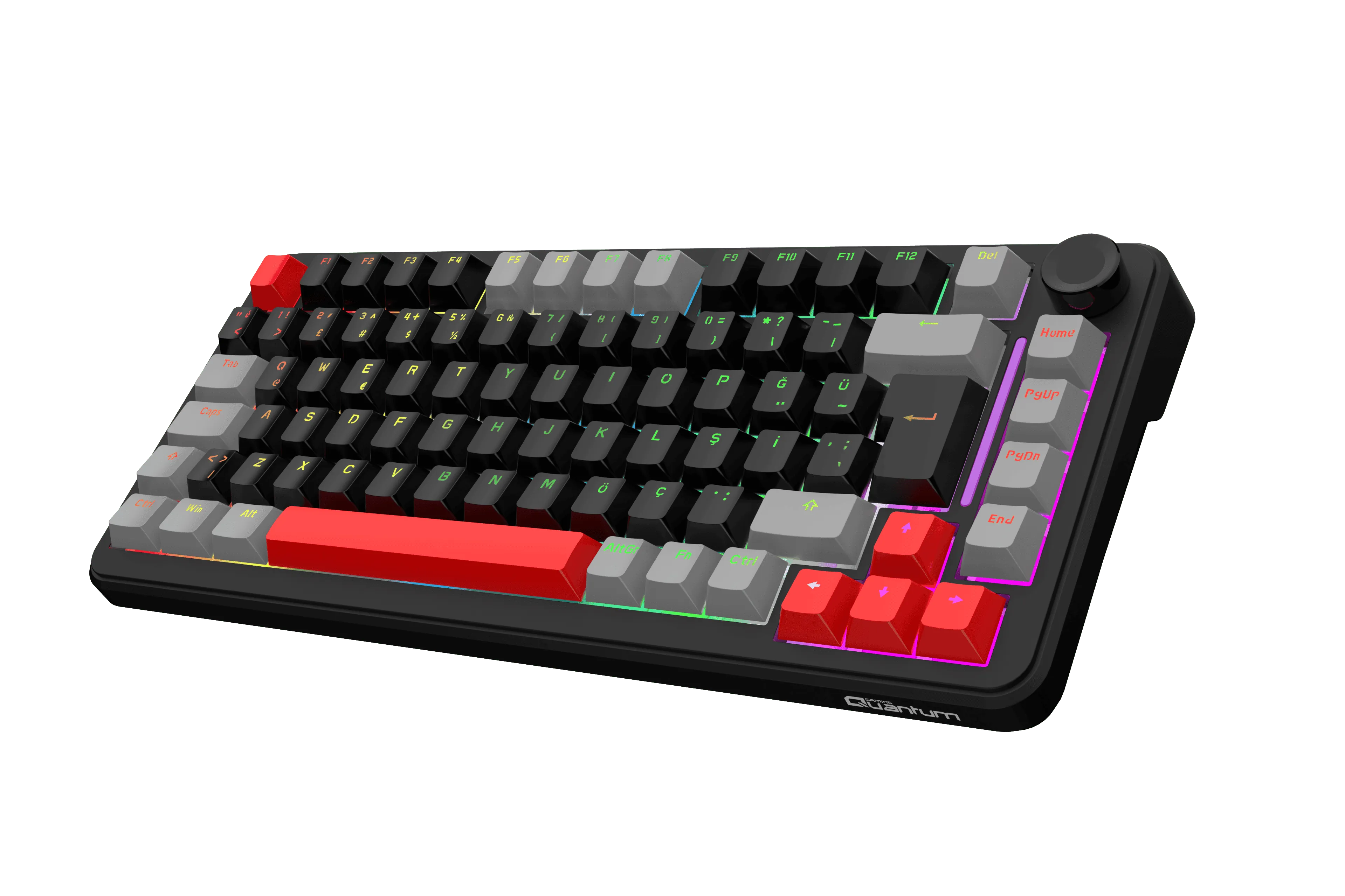 Quantum Gaming MechaCore Oetemu Hot-Swap Switch RGB Kablolu Mekanik Klavye görsel 3