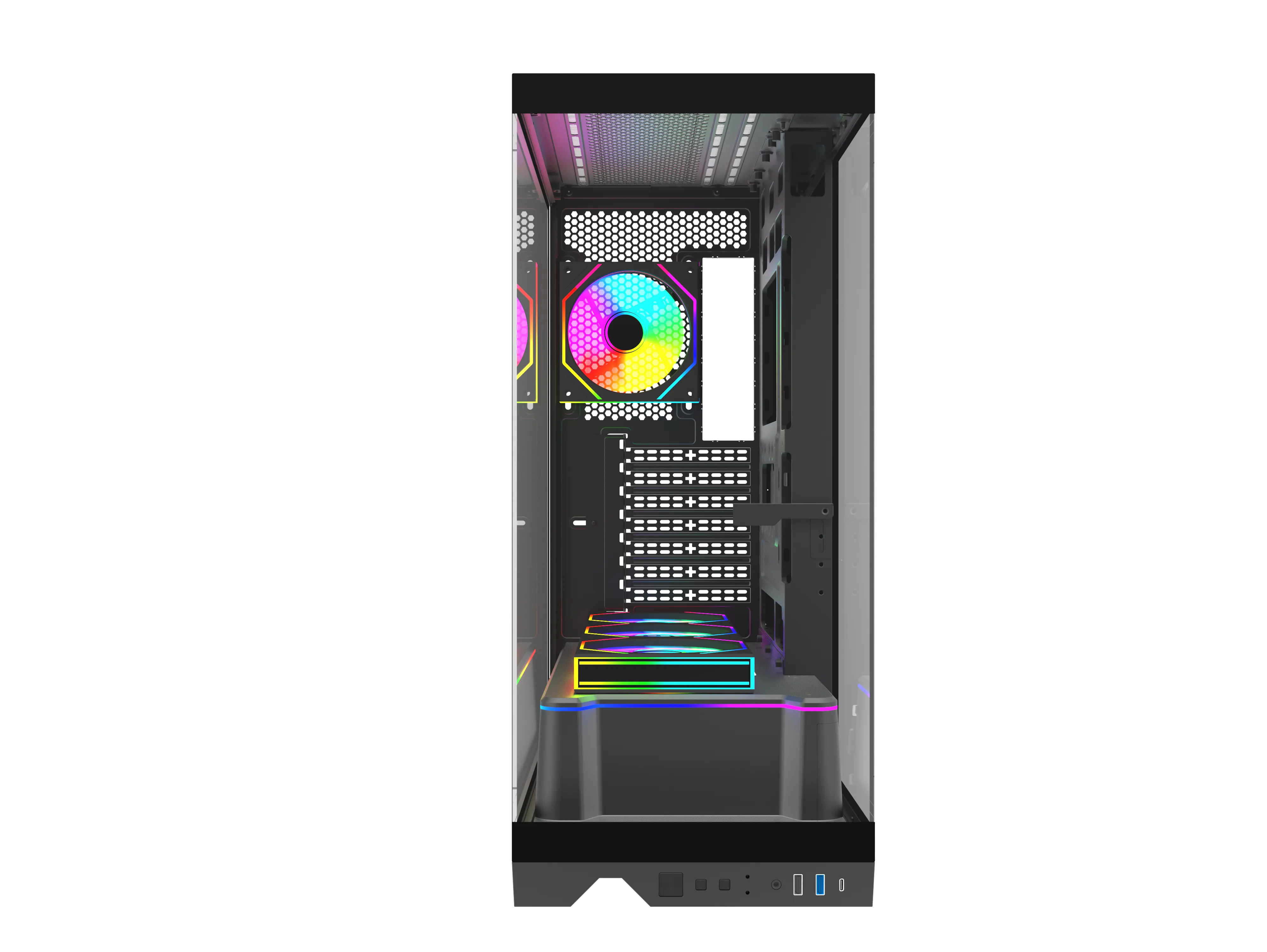 Quantum Gaming Shadowforge USB3.0 USB2.0 Type-C 4x ARGB Fan Full Size ATX Temperli Cam