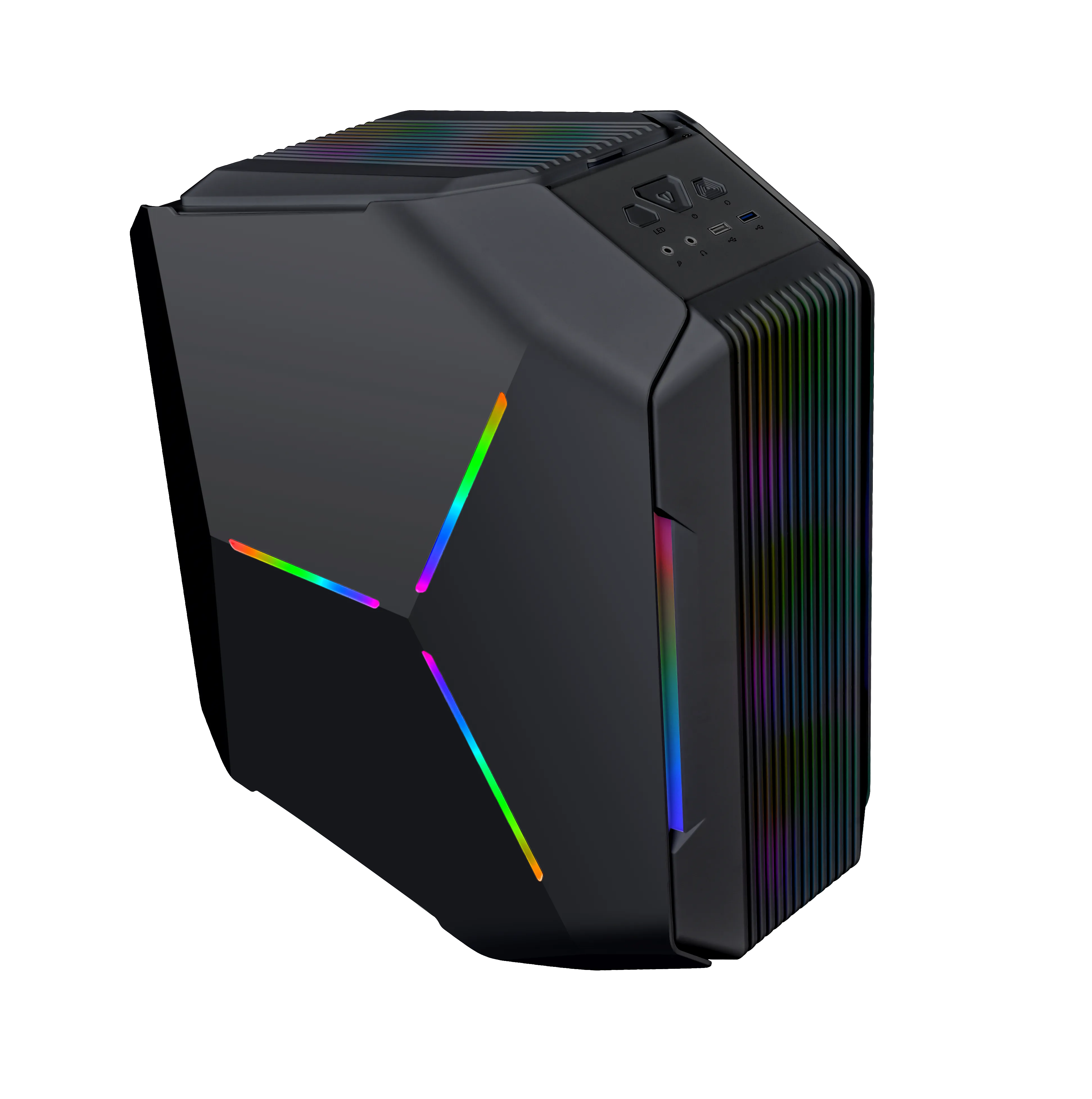 Quantum Gaming Siyah Frostnova USB3.0 Type-C 6x ARGB Fan Full Size ATX Temperli Cam