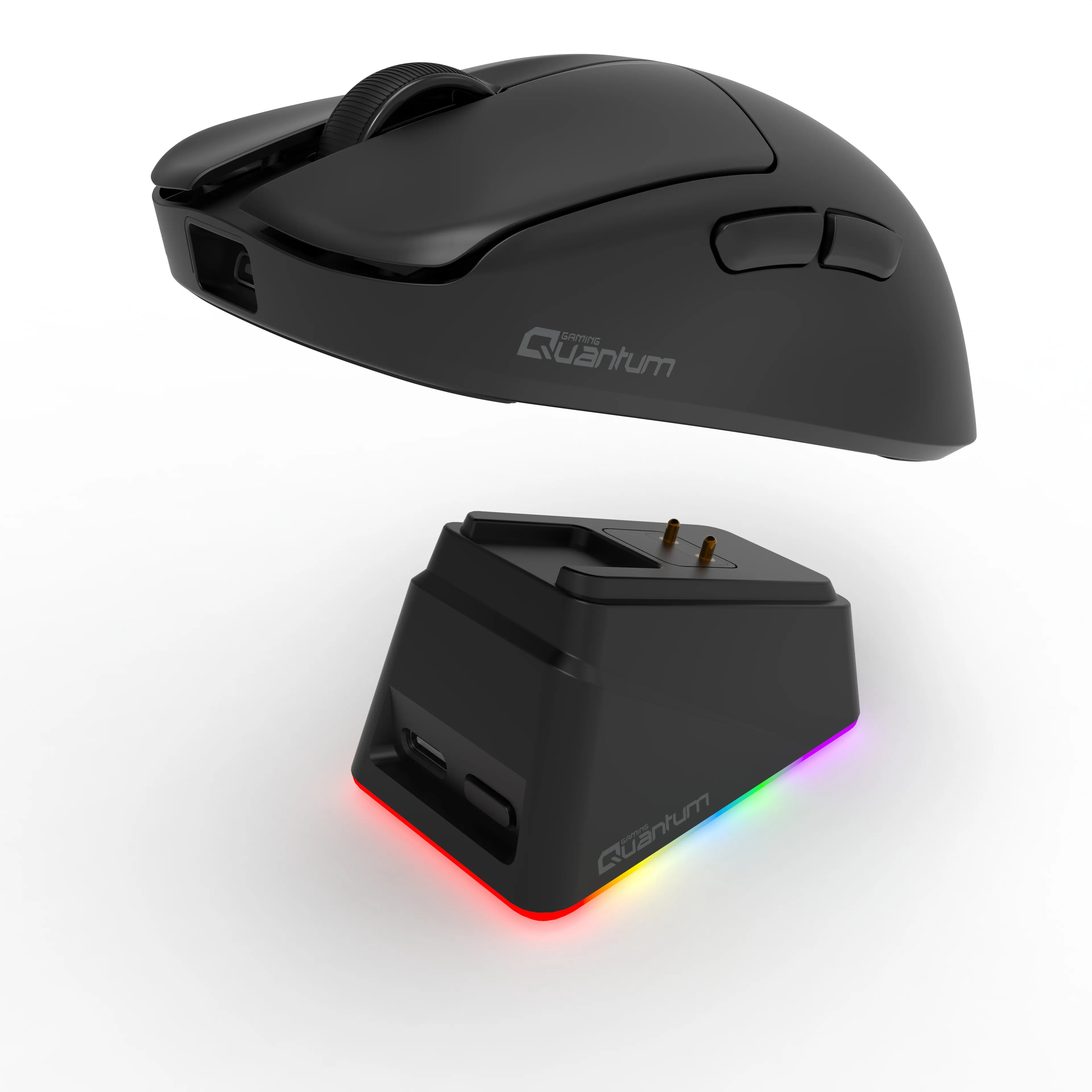 Quantum Gaming Fluxmouse G13 Pro 1000Hz PAW3311 Rgb Şarj Istasyonlu 22.000 Dpı Kablosuz Siyah Gaming Mouse görsel 3