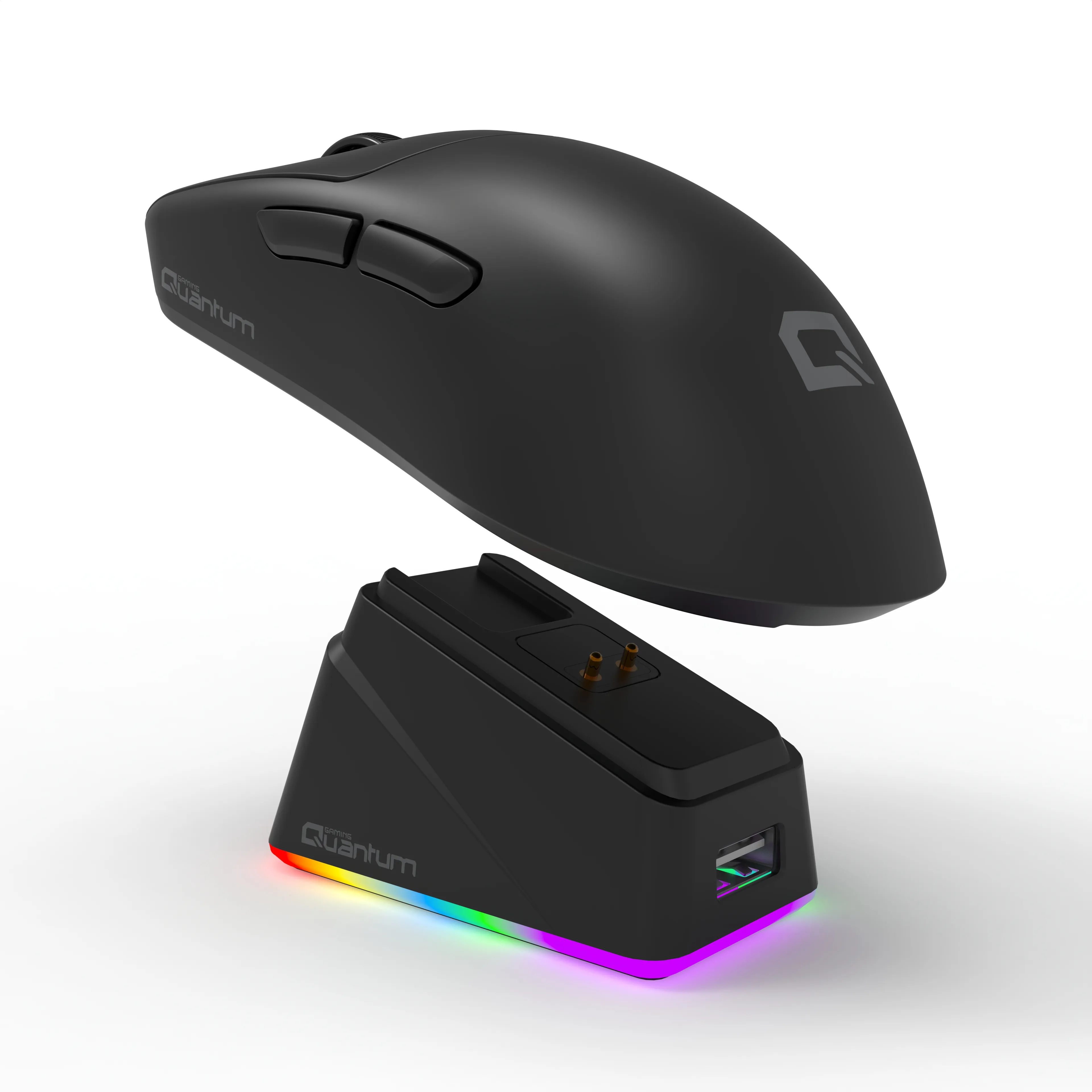 Quantum Gaming Fluxmouse G13 Pro 1000Hz PAW3311 Rgb Şarj Istasyonlu 22.000 Dpı Kablosuz Siyah Gaming Mouse görsel 4