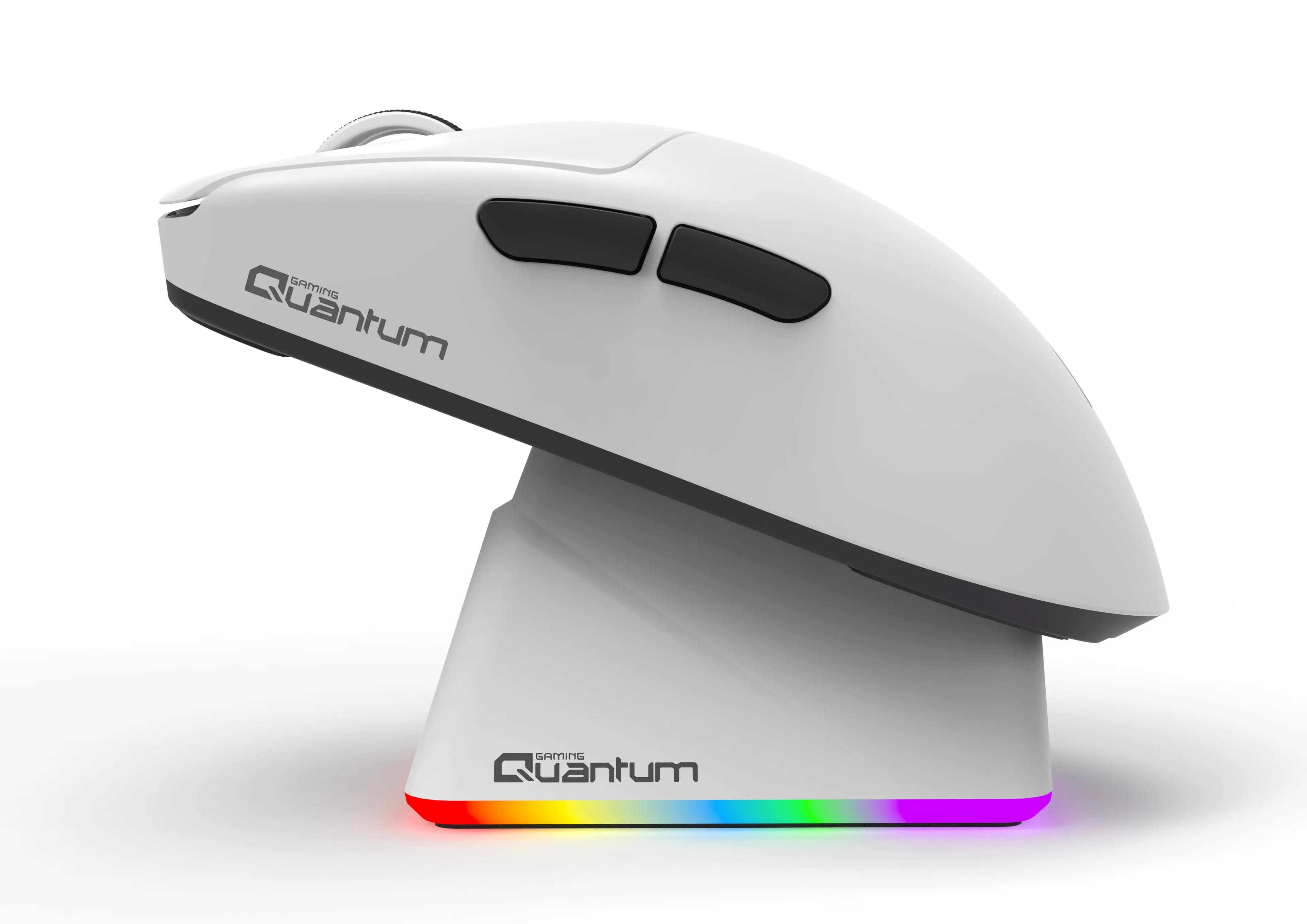 Quantum Gaming Fluxmouse G13 Pro 1000Hz PAW3311 Rgb Şarj Istasyonlu 22.000 Dpı Kablosuz Beyaz Gaming Mouse