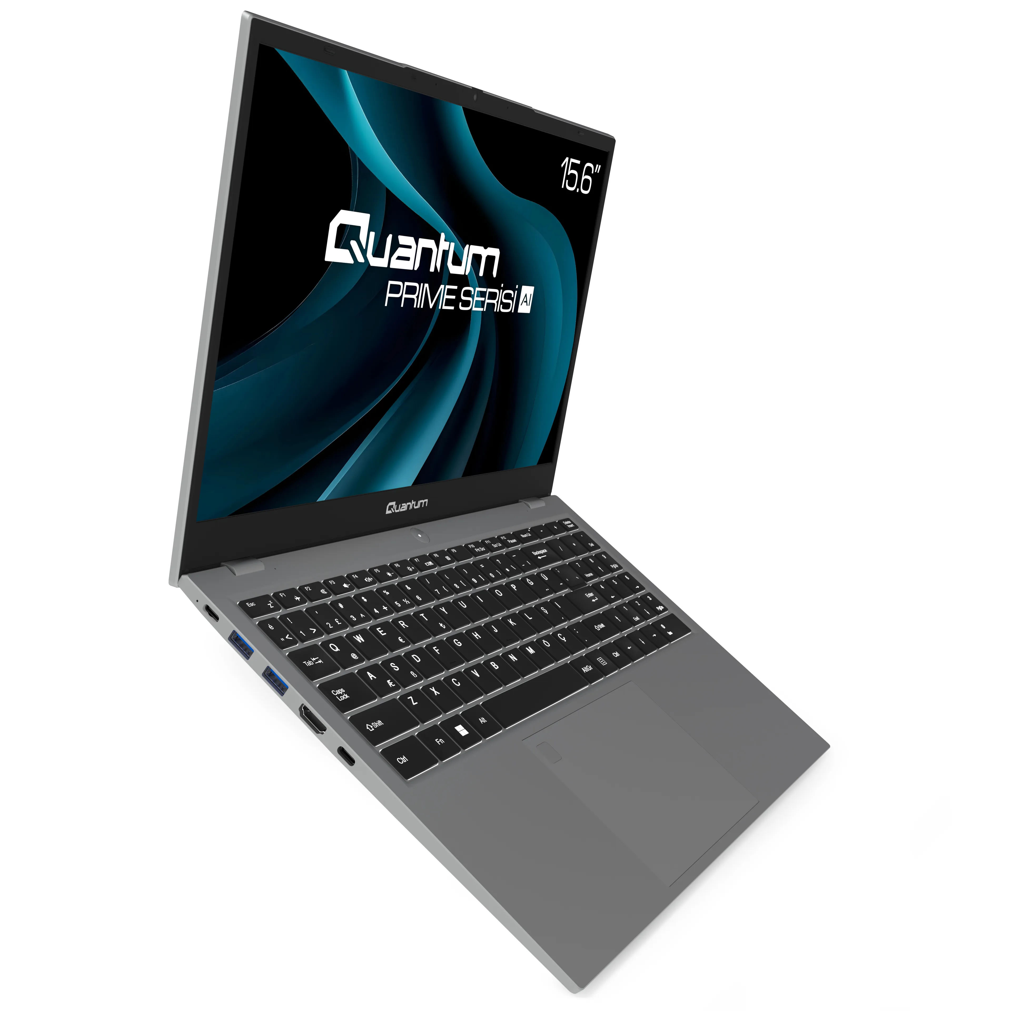 Quantum Prime TM1200 Intel I5-13600H 8gb 256GB SSD HDMI+WIFI+RJ45 Işıklı Klavye Parmak Izi Okuyucu 15.6" Fhd IPS Freedos Notebook QNNTB10B060717 görsel 3