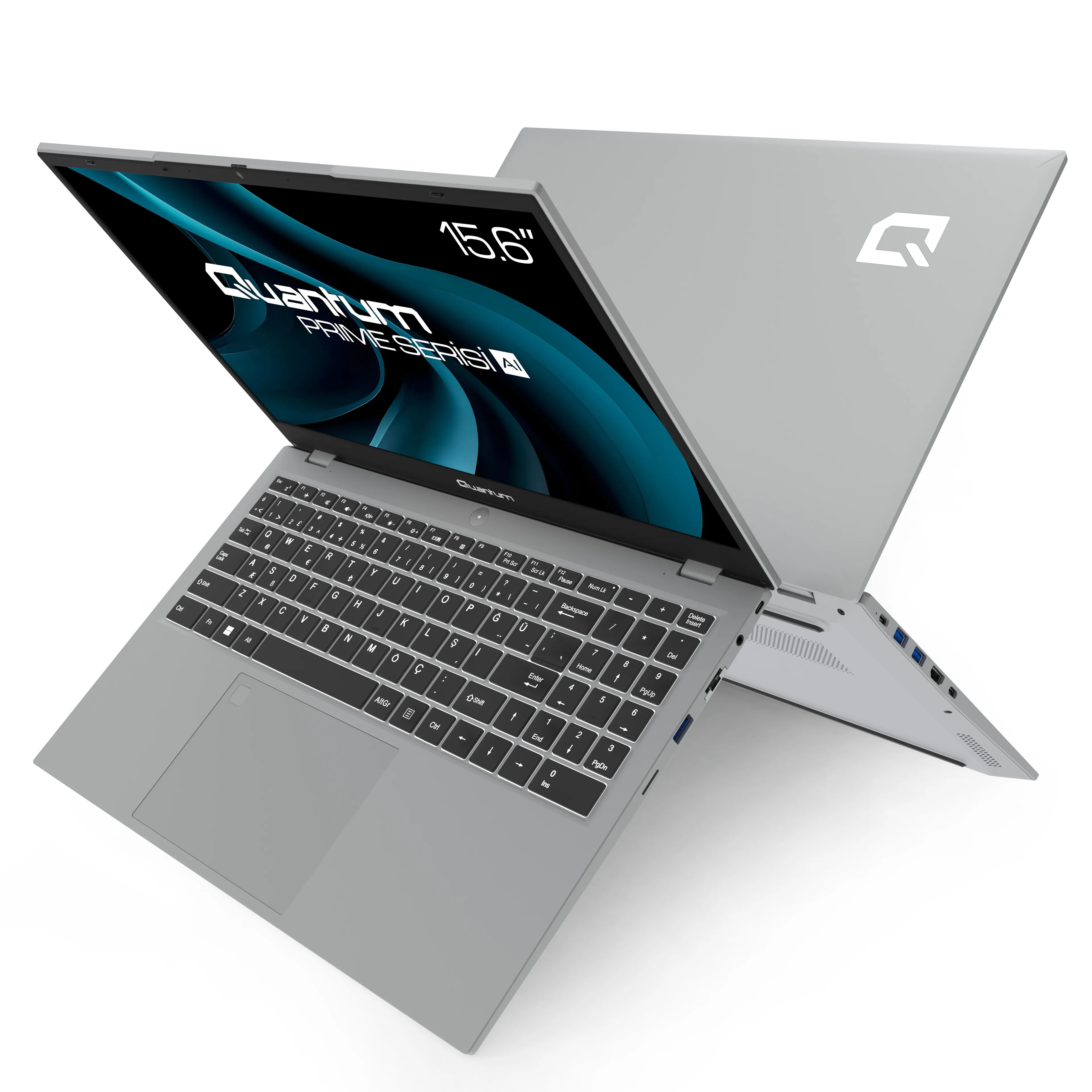 Quantum Prime TM1200 Intel I5-13600H 8gb 256GB SSD HDMI+WIFI+RJ45 Işıklı Klavye Parmak Izi Okuyucu 15.6" Fhd IPS Freedos Notebook QNNTB10B060717 görsel 6