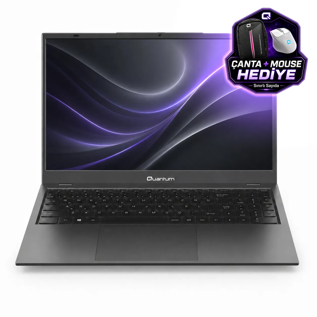 Quantum Prime TM1200 Intel I5-13600H 8gb 512GB SSD HDMI+WIFI+RJ45 Işıklı Klavye Parmak Izi Okuyucu 15.6" Fhd IPS Freedos Notebook QNNTB10B060718