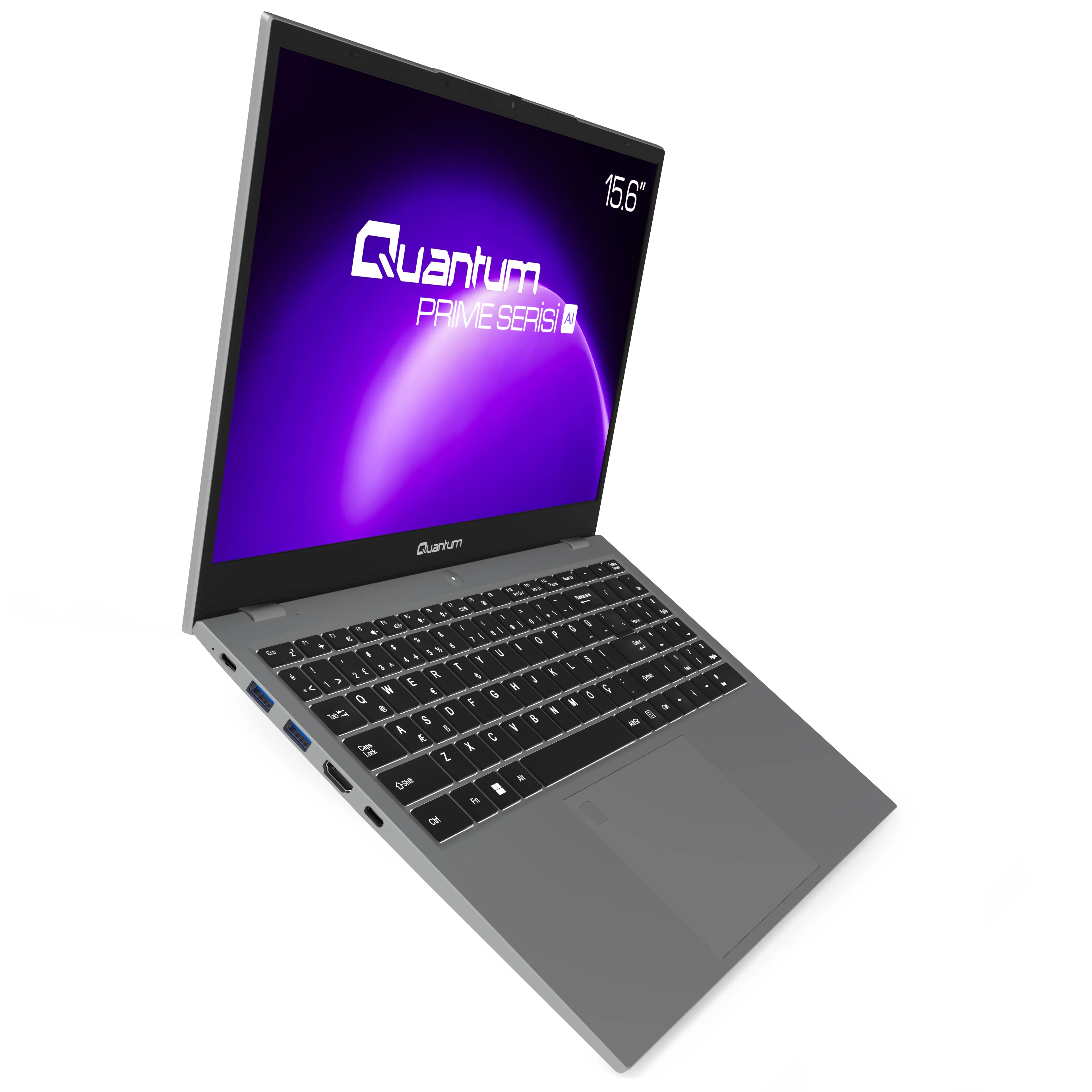 Quantum Prime TM1200 Intel I5-13600H 8gb 512GB SSD HDMI+WIFI+RJ45 Işıklı Klavye Parmak Izi Okuyucu 15.6" Fhd IPS Freedos Notebook QNNTB10B060718 görsel 3