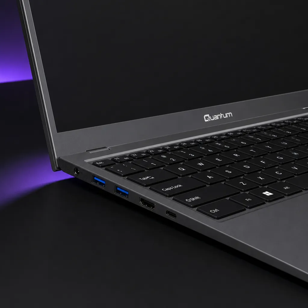 Quantum Prime TM1200 Intel I5-13600H 16GB 512GB SSD HDMI+WIFI+RJ45 Işıklı Klavye Parmak Izi Okuyucu 15.6" Fhd IPS Freedos Notebook QNNTB10B060719 görsel 3