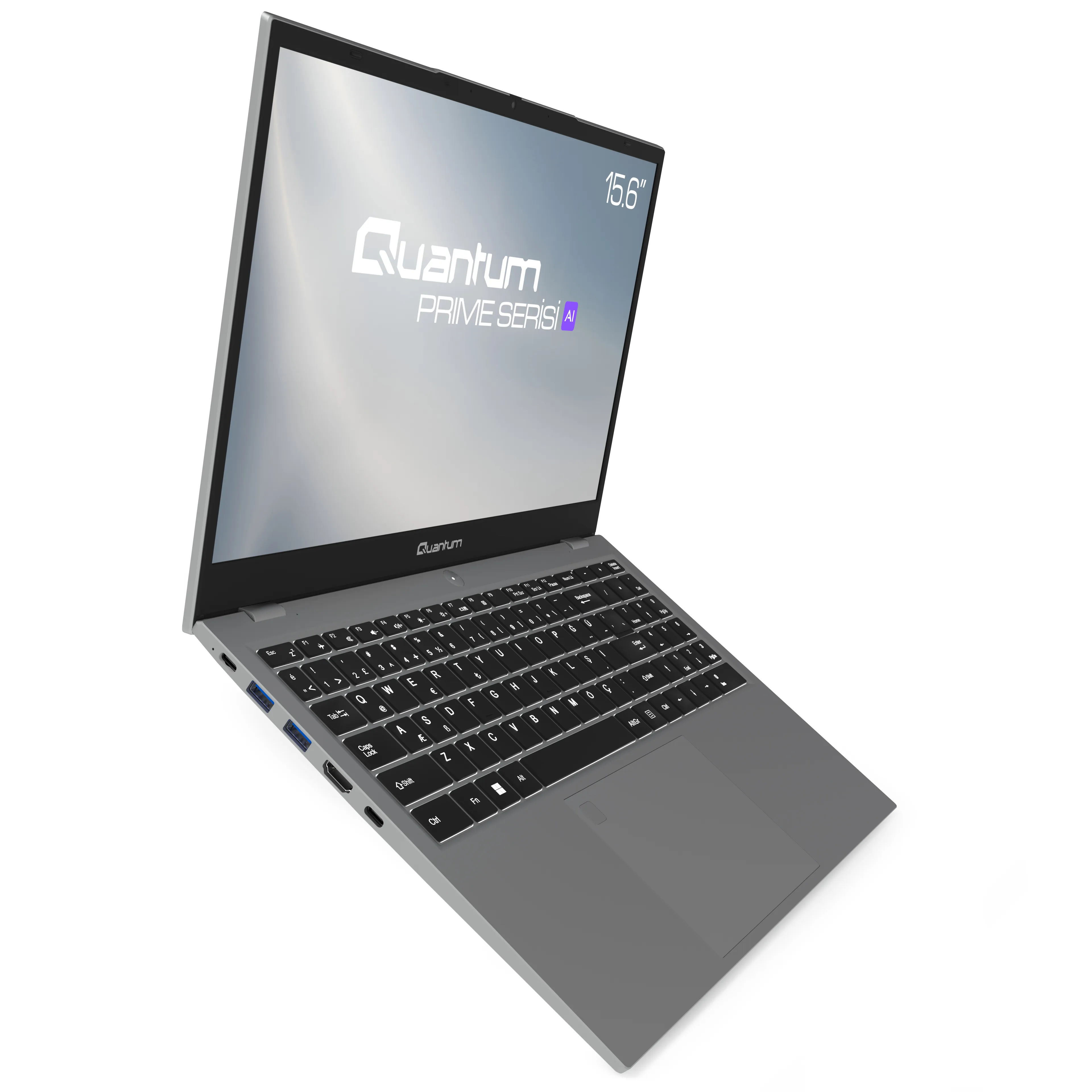 Quantum Prime TM1200 Intel i5-13600H 16GB 512GB SSD HDMI+WIFI+RJ45 Backlit Keyboard, Fingerprint Reader 15.6" FHD IPS FreeDOS Laptop QNNTB10B060719 görsel 3