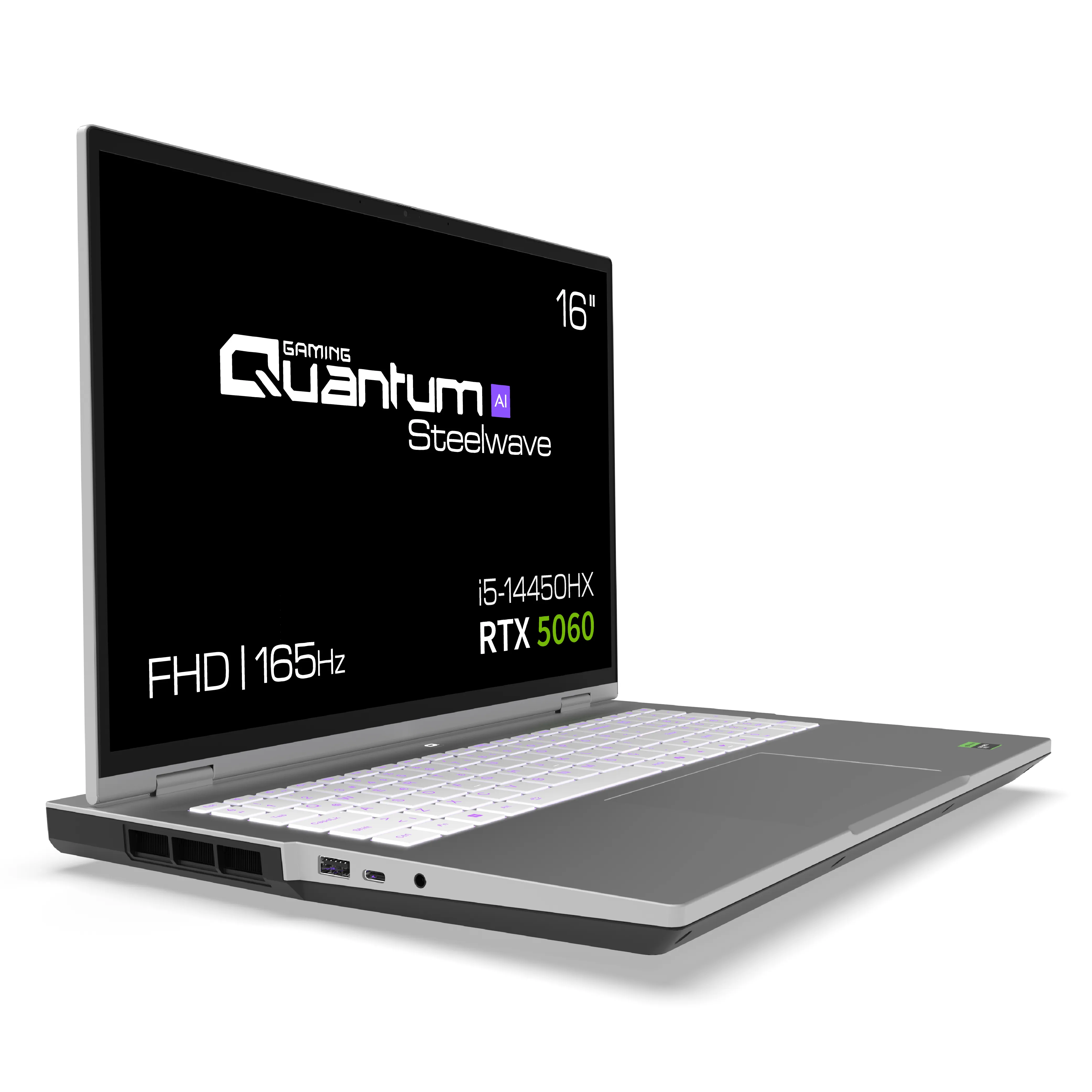 Quantum Gaming Steelwave 16 B I5-14450HX 16GB Ddr5 512GB SSD Nvme RTX5060 8gb GDDR7 16" FHD IPS Gaming Notebook görsel 3