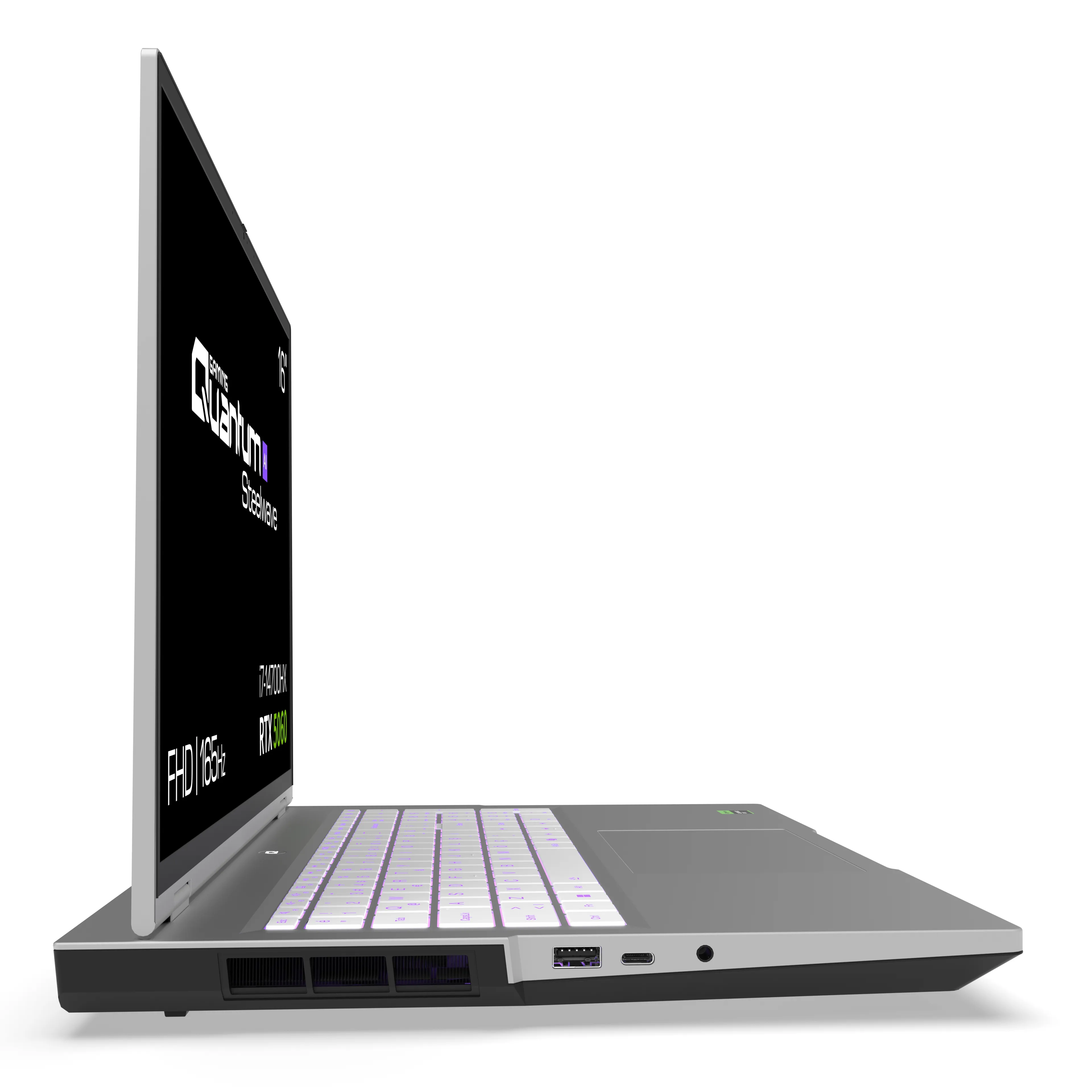 Quantum Gaming Steelwave 16 D I7-14700HX 16GB Ddr5 512GB Nvme RTX5060 8gb GDDR7 16" FHD IPS Gaming Notebook görsel 5