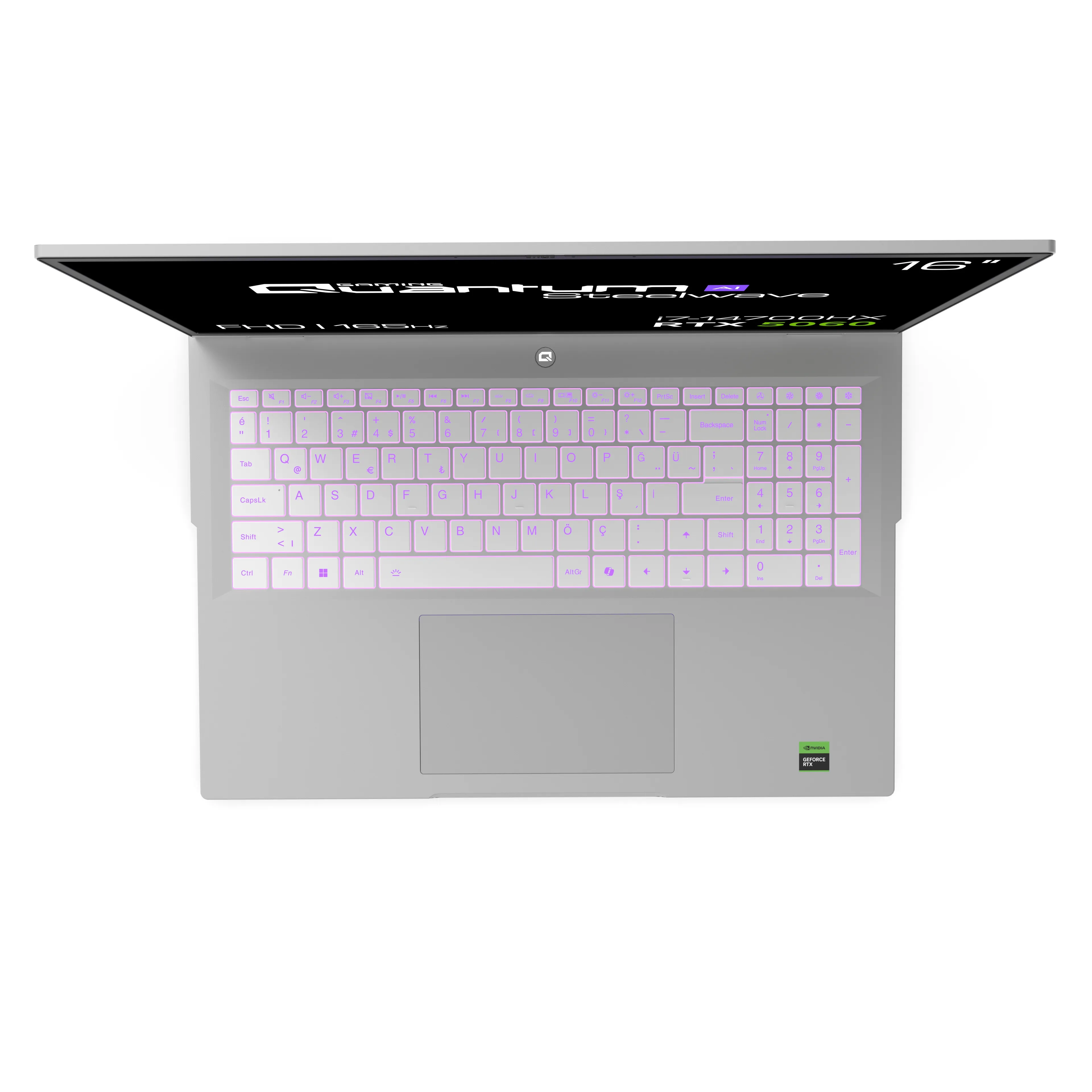 Quantum Gaming Steelwave 16 D i7-14700HX 16GB DDR5 1TB NVMe RTX5060 8gb GDDR7 16" IPS FHD Gaming Notebook görsel 3